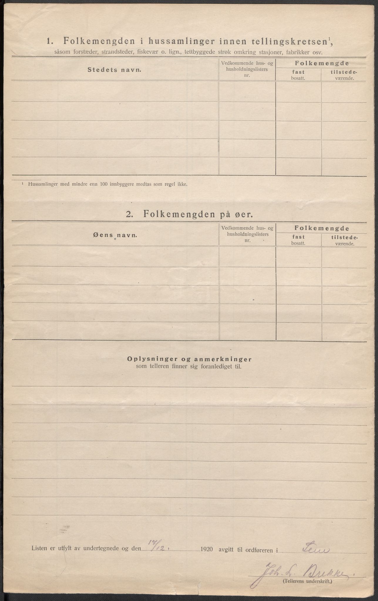 SAKO, Folketelling 1920 for 0721 Sem herred, 1920, s. 30