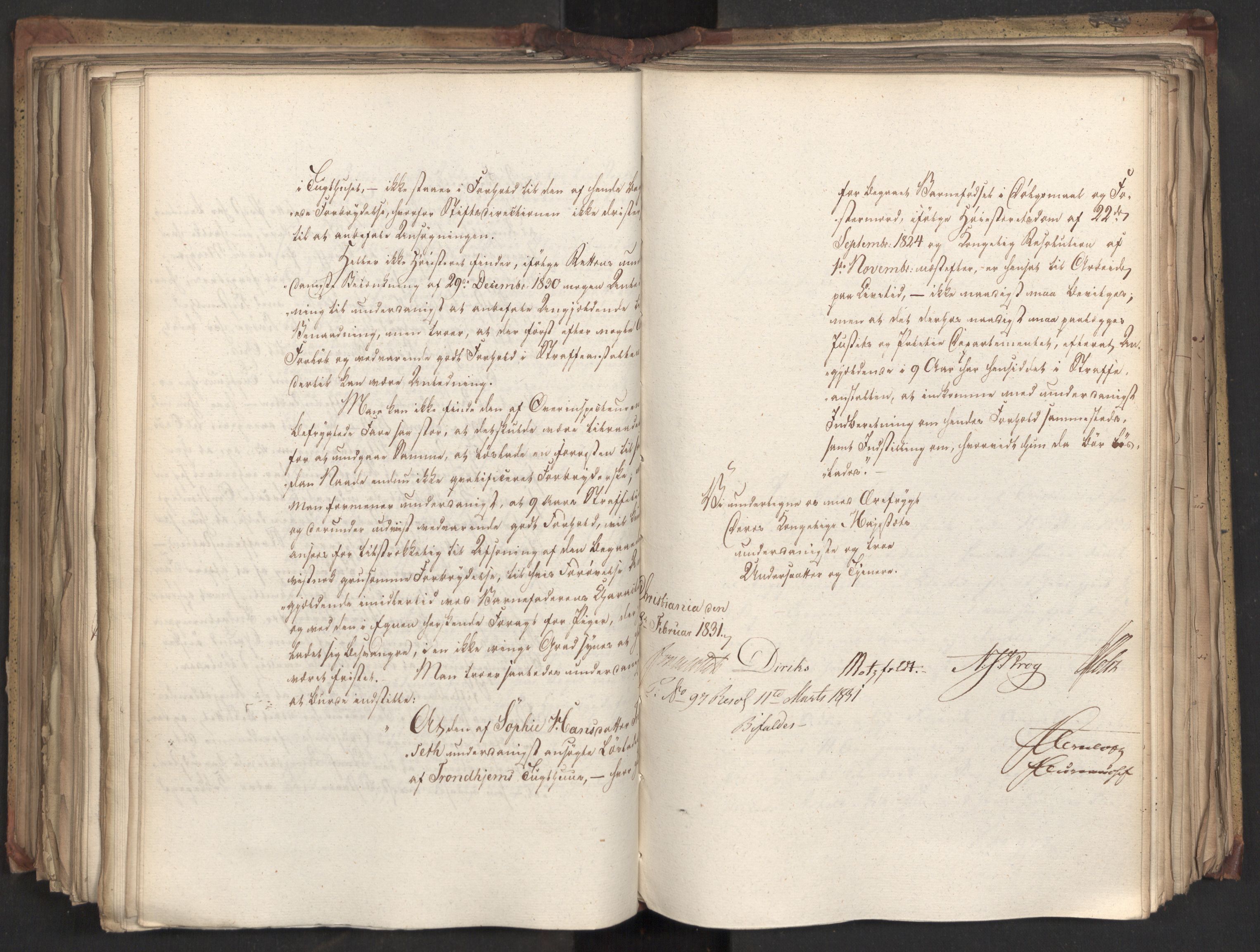 Statsrådsavdelingen i Stockholm, AV/RA-S-1003/D/Da/L0069: Regjeringsinnstillinger nr. 877-1046, 1831, s. 354