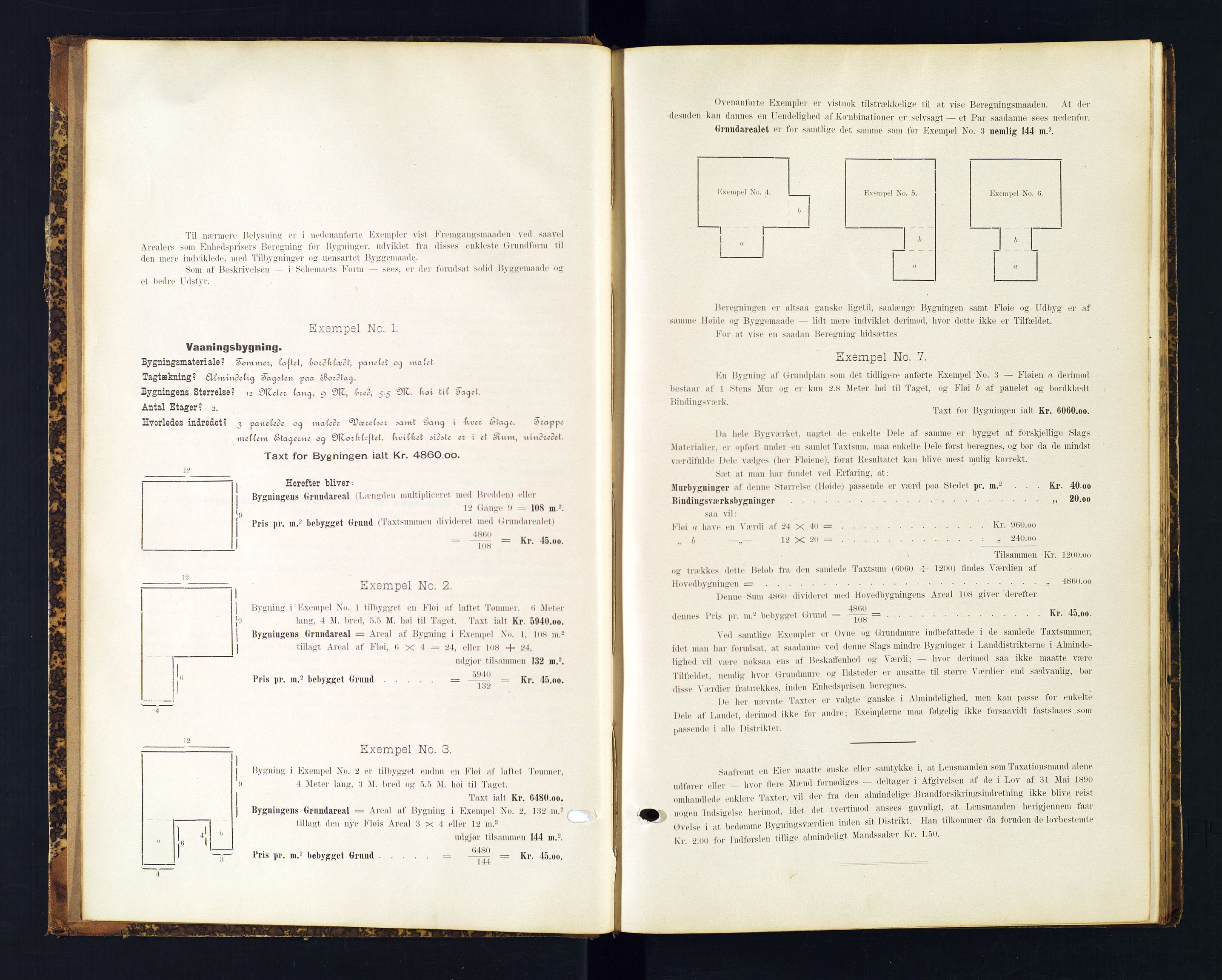 Norges Brannkasse Valle, AV/SAK-2241-0052/F/Fa/L0001: Branntakstprotokoll nr. 1 med gårdsnavnregister, 1894-1909