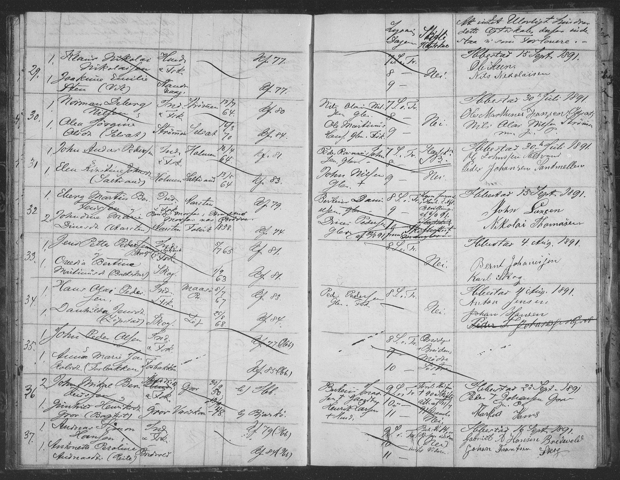 Ibestad sokneprestembete, AV/SATØ-S-0077/I/Ie/L0066: Lysningsprotokoll nr. 66, 1888-1904