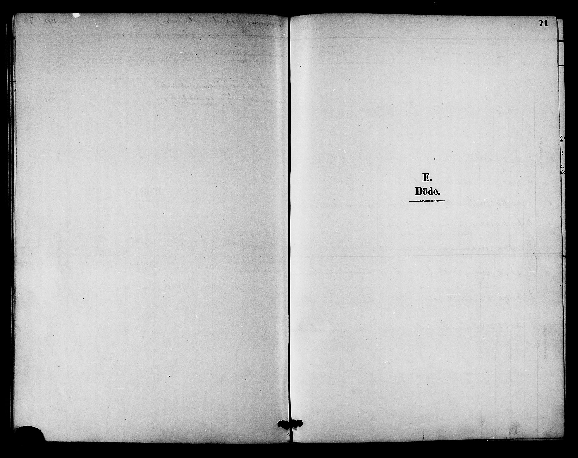 Ministerialprotokoller, klokkerbøker og fødselsregistre - Nordland, AV/SAT-A-1459/894/L1355: Ministerialbok nr. 894A01, 1885-1896, s. 71