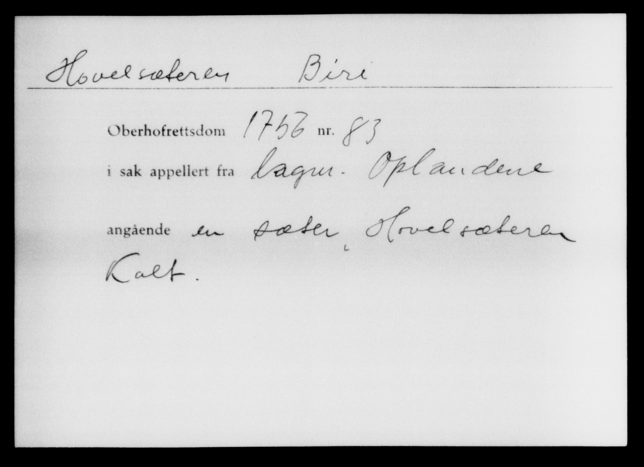 Overhoffretten 1667-1797, AV/RA-EA-2884, 1705