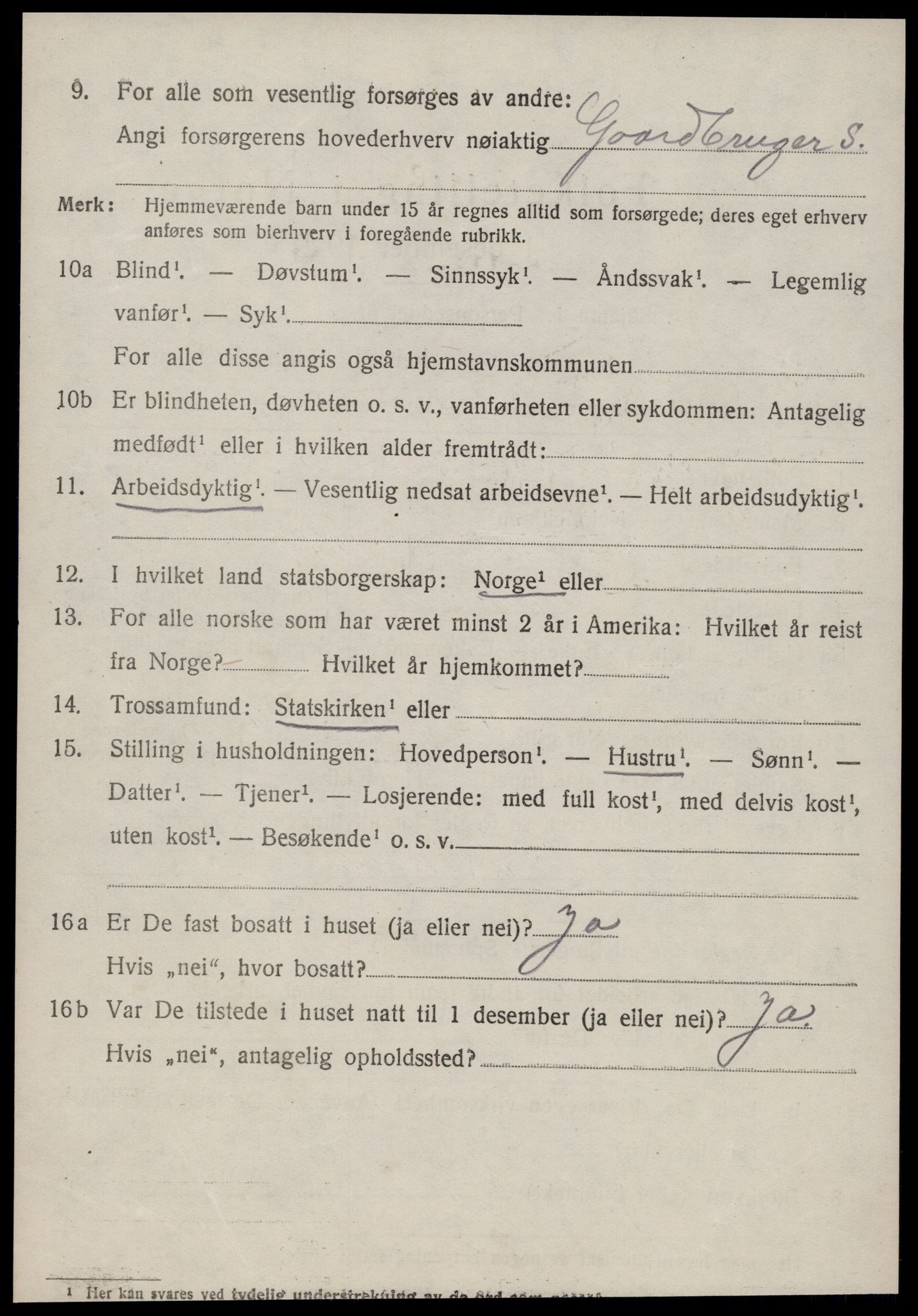 SAT, Folketelling 1920 for 1569 Aure herred, 1920, s. 965