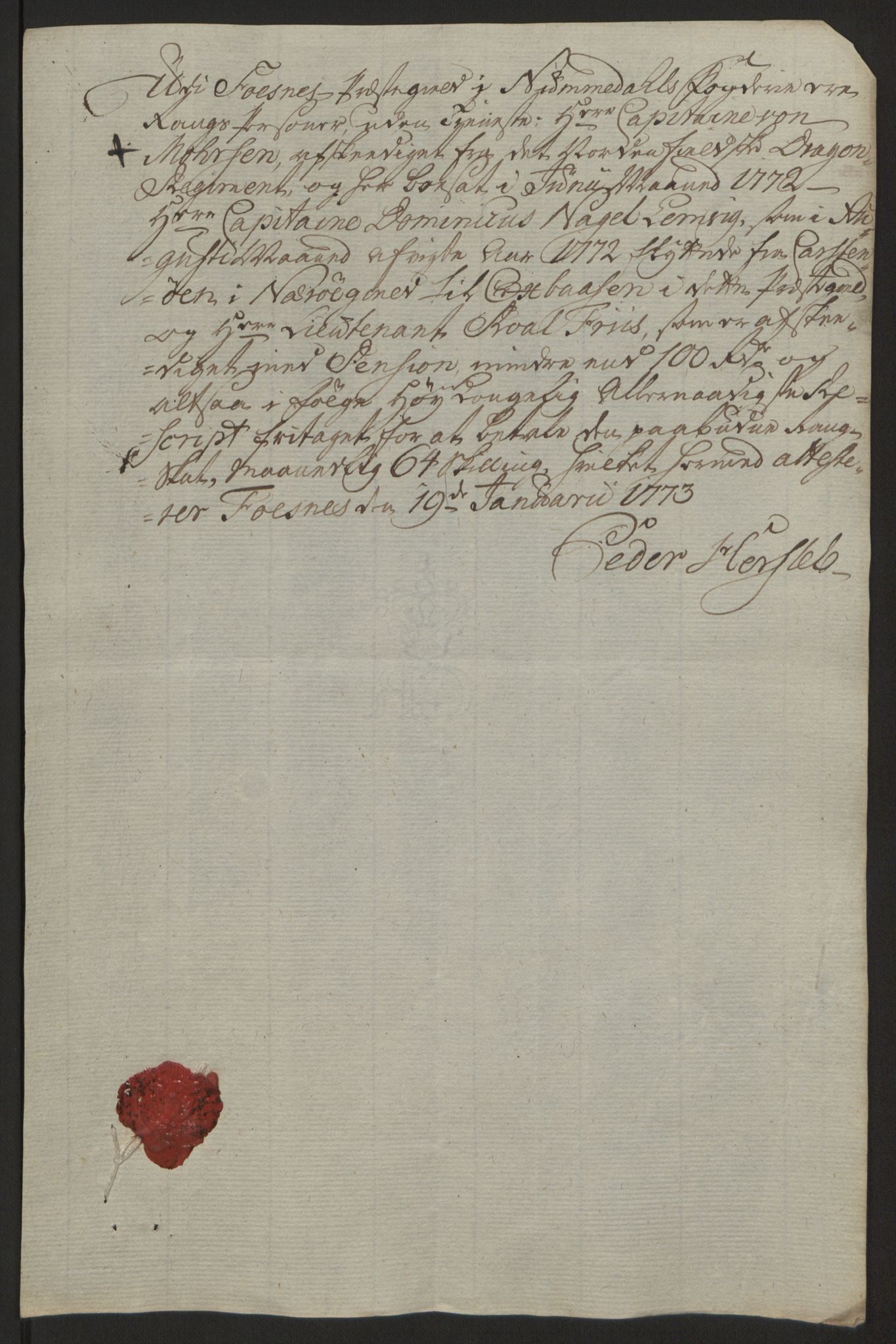 Rentekammeret inntil 1814, Reviderte regnskaper, Fogderegnskap, AV/RA-EA-4092/R64/L4502: Ekstraskatten Namdal, 1762-1772, s. 432