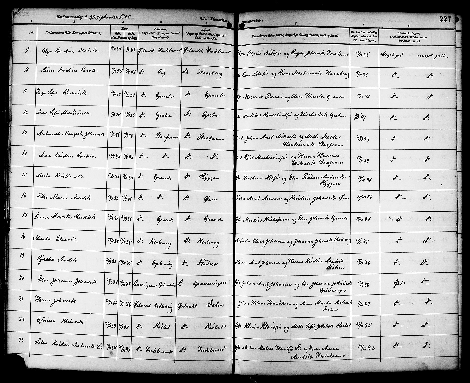 Ministerialprotokoller, klokkerbøker og fødselsregistre - Sør-Trøndelag, AV/SAT-A-1456/659/L0746: Klokkerbok nr. 659C03, 1893-1912, s. 227