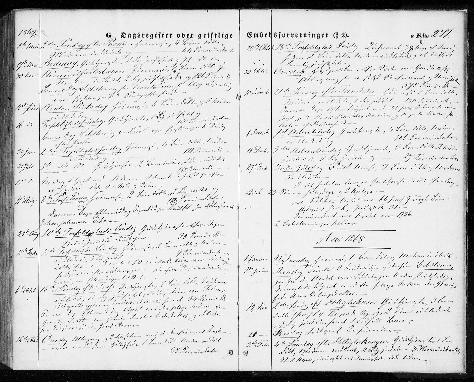 Ministerialprotokoller, klokkerbøker og fødselsregistre - Møre og Romsdal, SAT/A-1454/584/L0965: Ministerialbok nr. 584A05, 1857-1868, s. 271