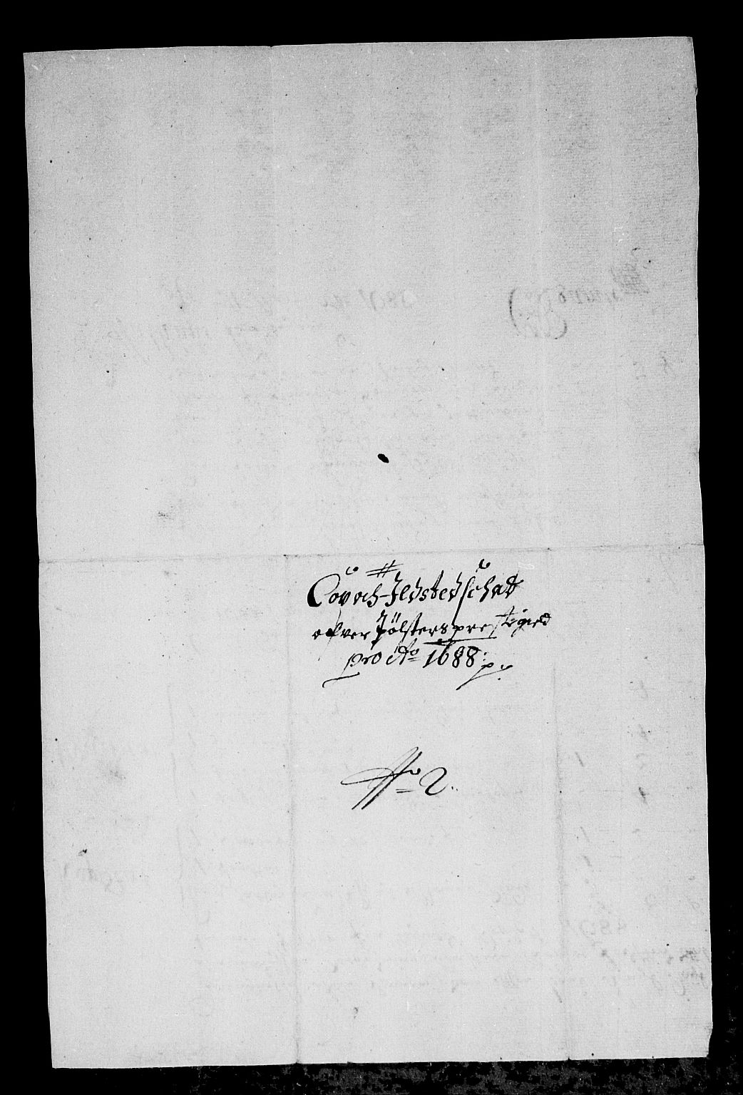 Rentekammeret inntil 1814, Reviderte regnskaper, Stiftamtstueregnskaper, Bergen stiftamt, AV/RA-EA-6043/R/Rc/L0087: Bergen stiftamt, 1688