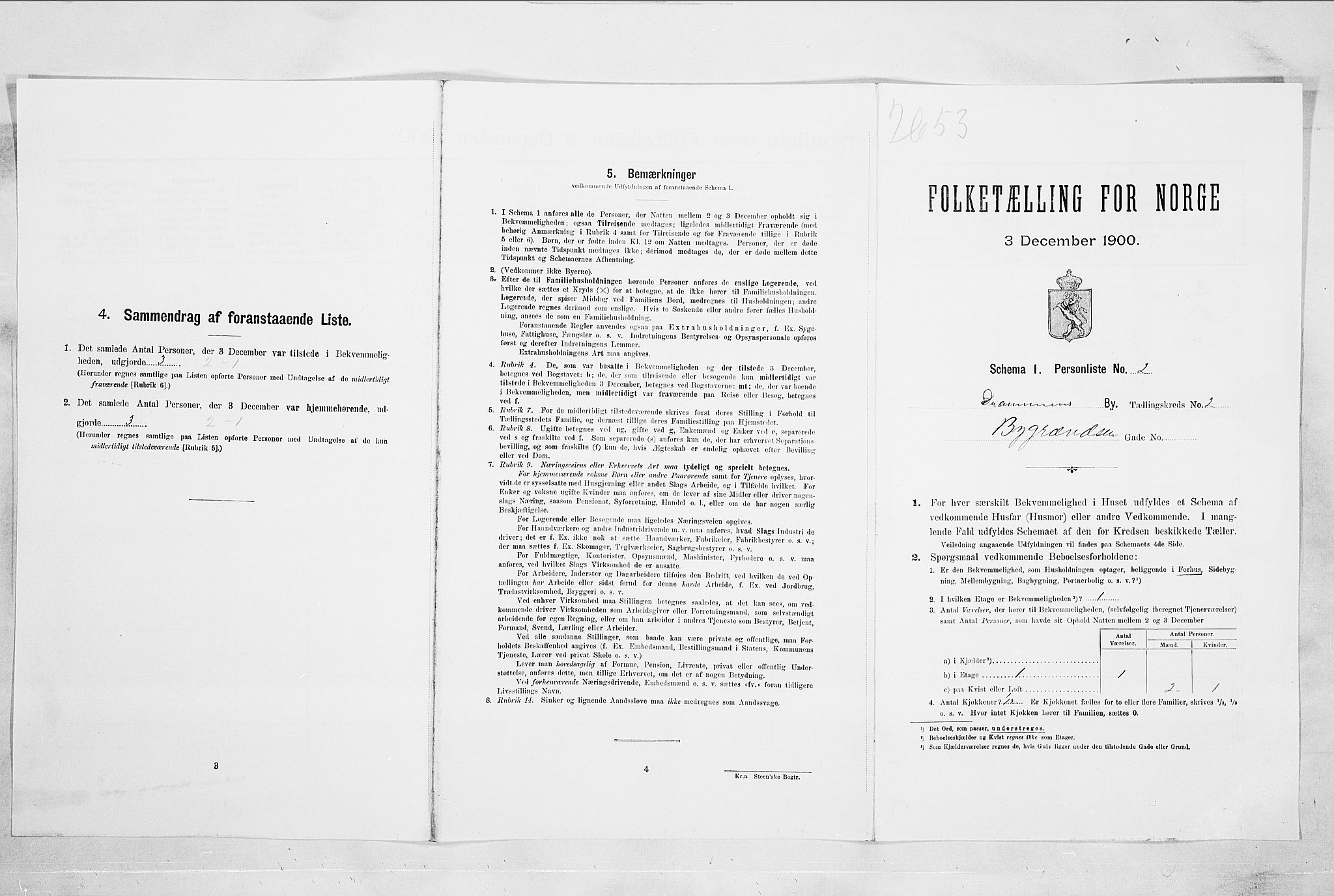 RA, Folketelling 1900 for 0602 Drammen kjøpstad, 1900, s. 690