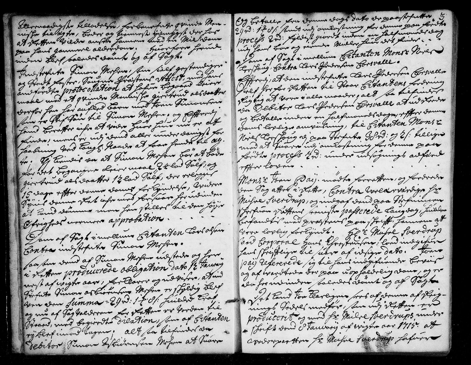 Lier, Røyken og Hurum sorenskriveri, AV/SAKO-A-89/F/Fa/L0044: Tingbok, 1716-1721, s. 3
