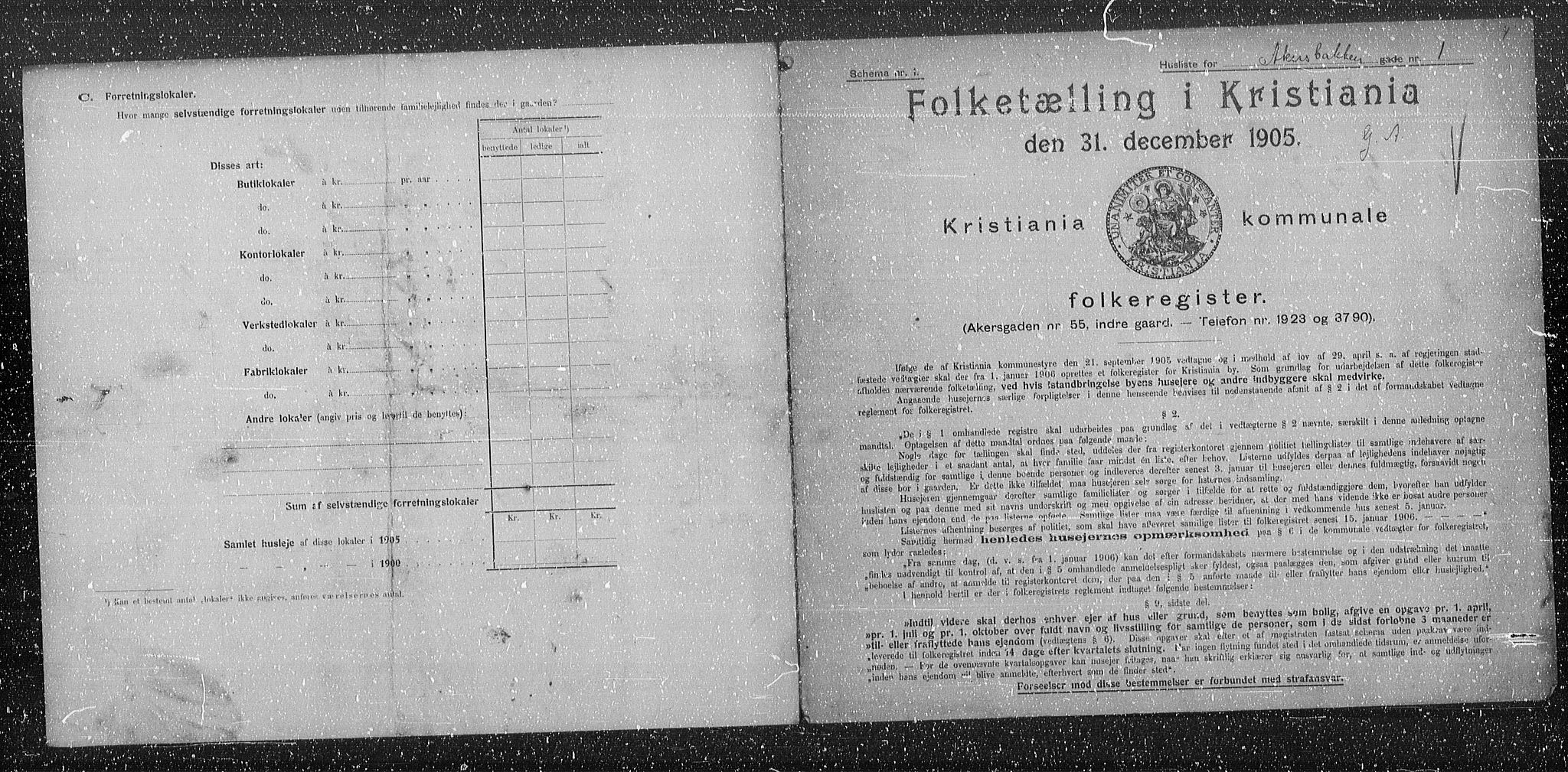 OBA, Kommunal folketelling 31.12.1905 for Kristiania kjøpstad, 1905, s. 14