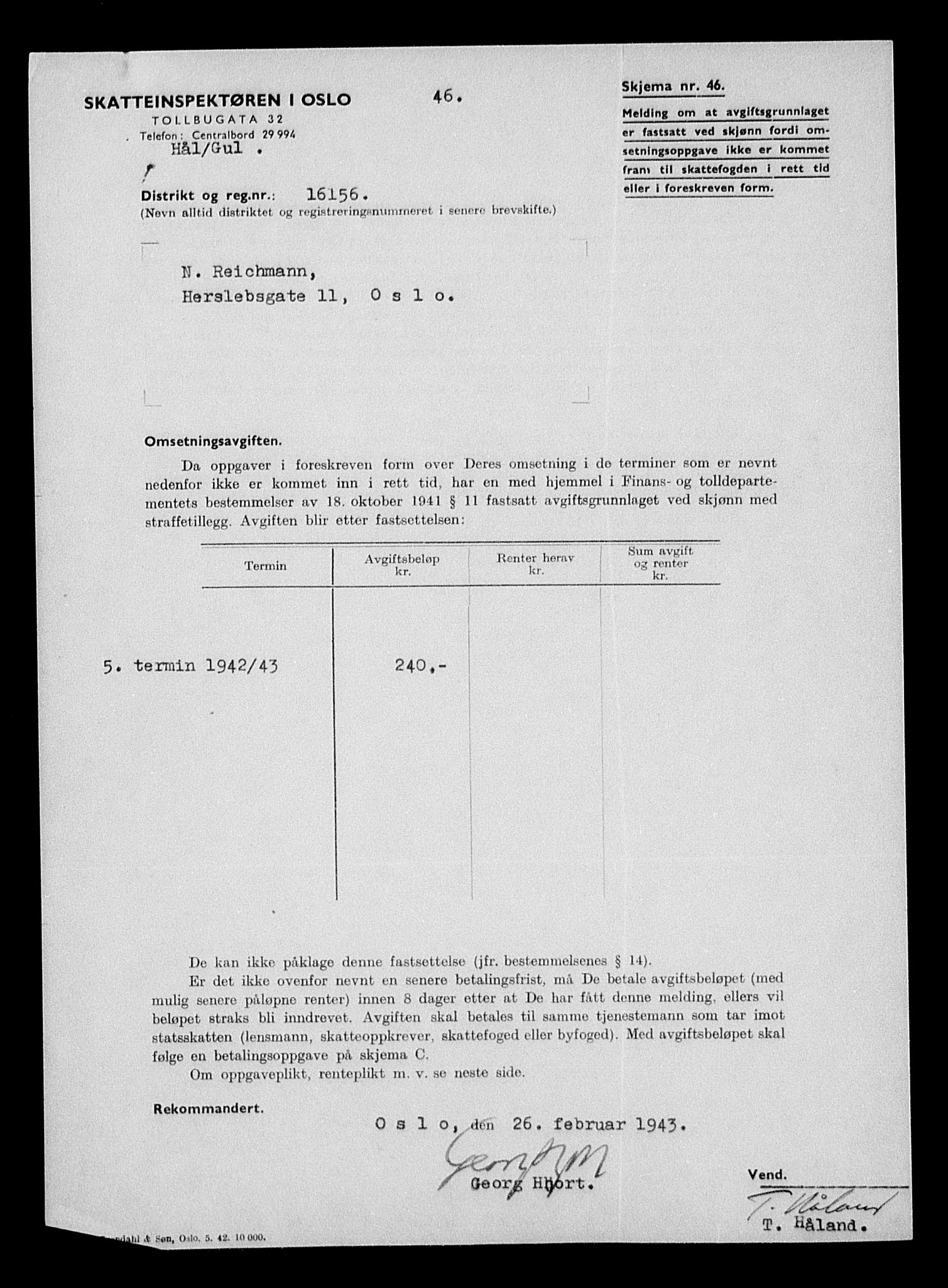 Justisdepartementet, Tilbakeføringskontoret for inndratte formuer, RA/S-1564/H/Hc/Hcc/L0972: --, 1945-1947, s. 466