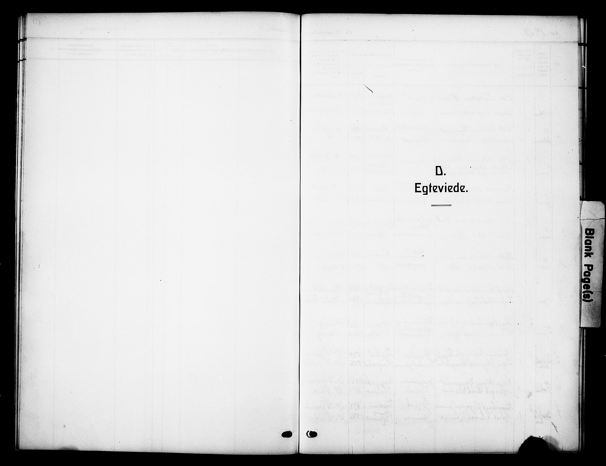 Vestre Slidre prestekontor, AV/SAH-PREST-136/H/Ha/Hab/L0007: Klokkerbok nr. 7, 1909-1930