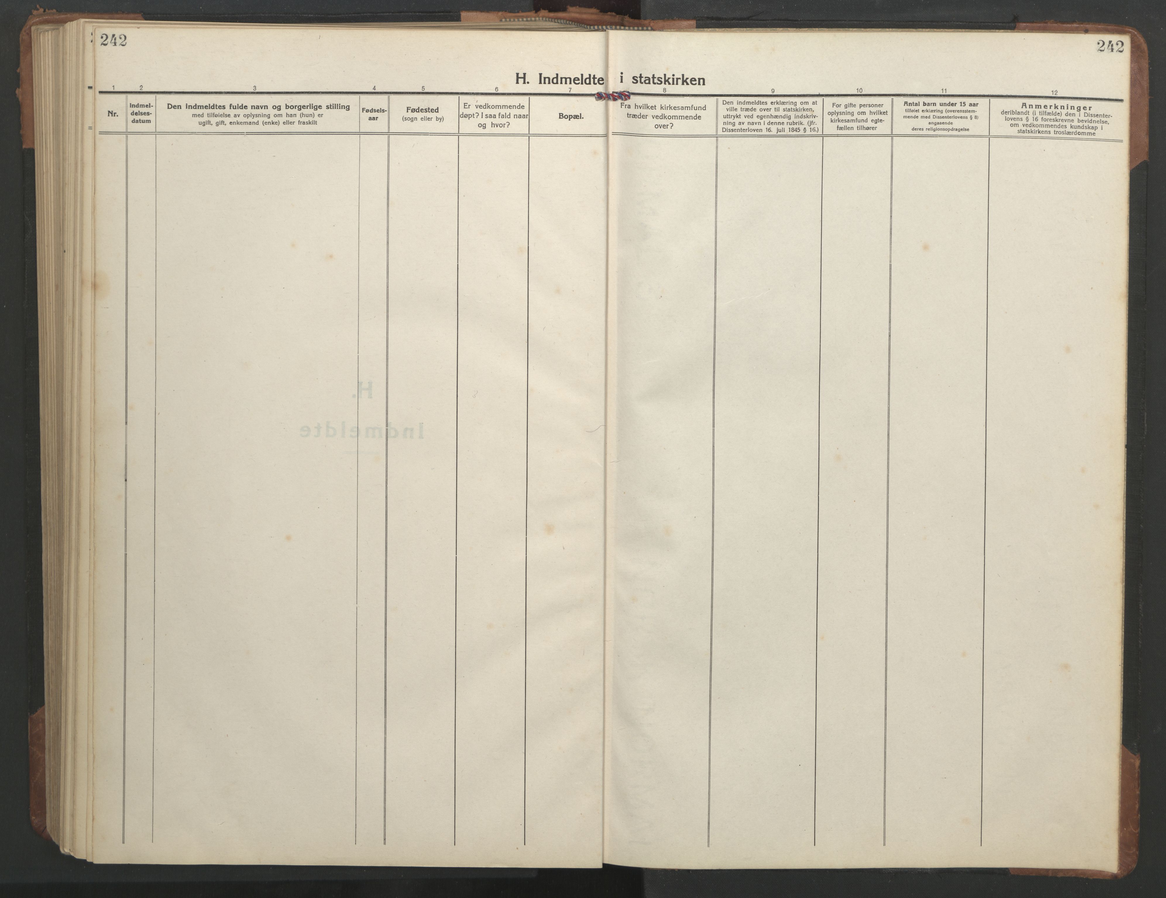Ministerialprotokoller, klokkerbøker og fødselsregistre - Sør-Trøndelag, SAT/A-1456/638/L0569: Klokkerbok nr. 638C01, 1923-1961, s. 242