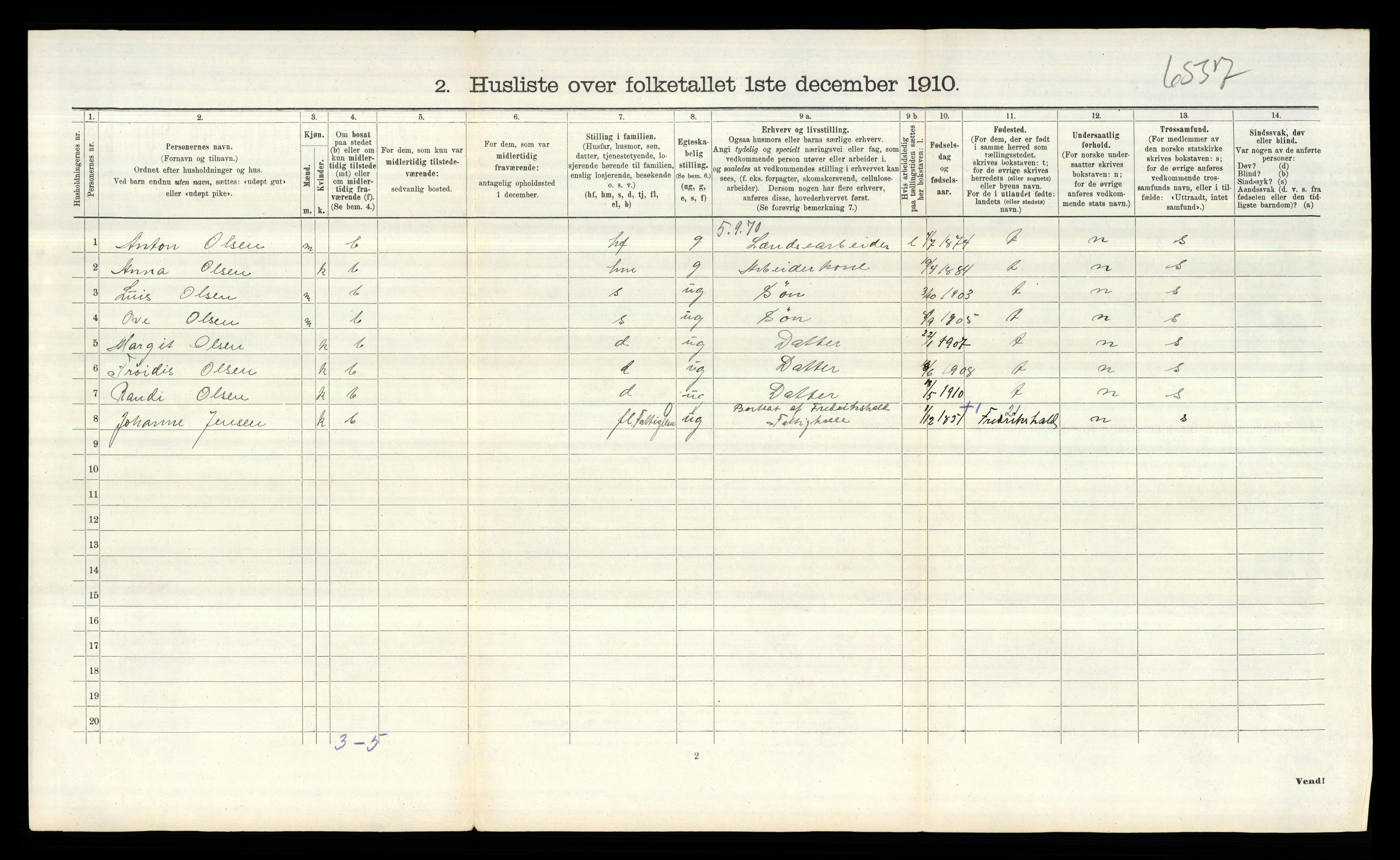 RA, Folketelling 1910 for 0130 Tune herred, 1910, s. 1989