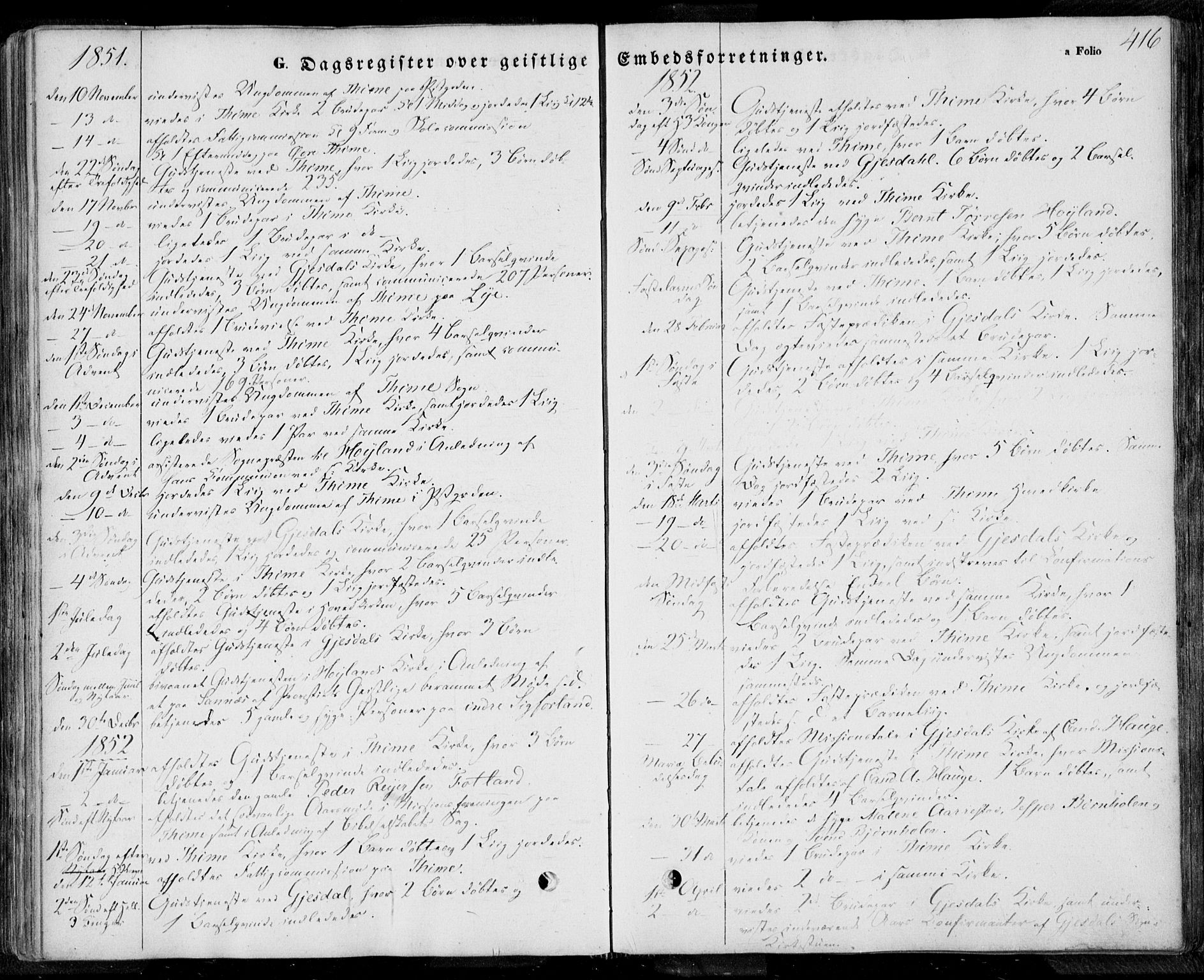 Lye sokneprestkontor, AV/SAST-A-101794/001/30BA/L0006: Ministerialbok nr. A 5.2, 1842-1855, s. 416