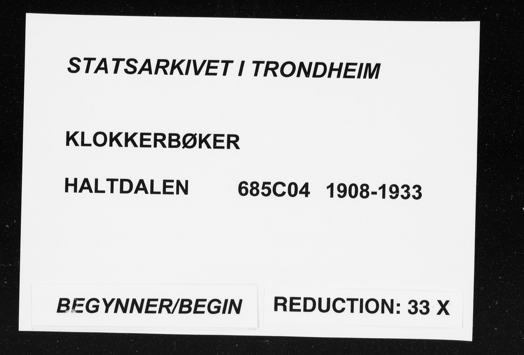 Ministerialprotokoller, klokkerbøker og fødselsregistre - Sør-Trøndelag, SAT/A-1456/685/L0979: Klokkerbok nr. 685C04, 1908-1933