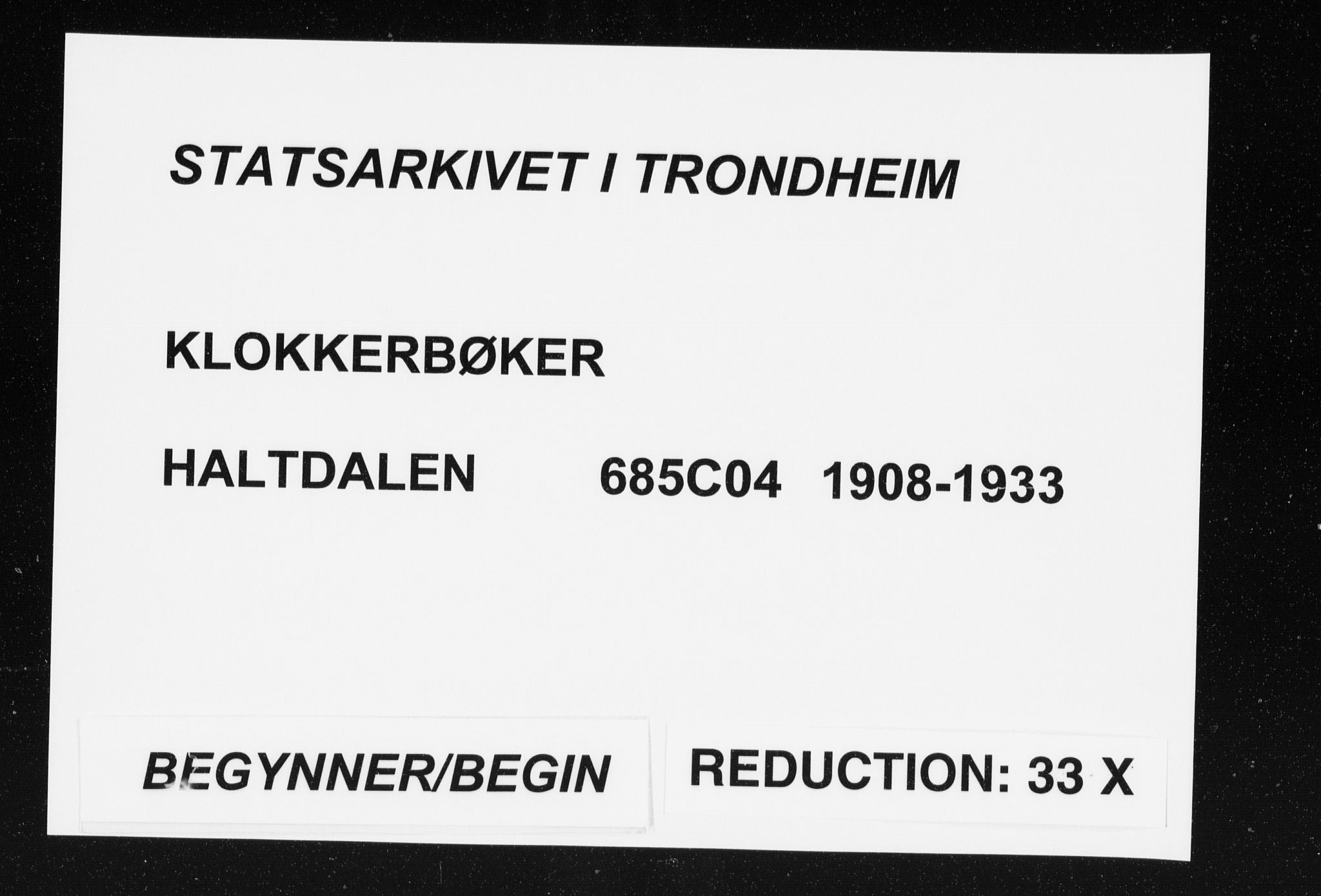 Ministerialprotokoller, klokkerbøker og fødselsregistre - Sør-Trøndelag, AV/SAT-A-1456/685/L0979: Klokkerbok nr. 685C04, 1908-1933