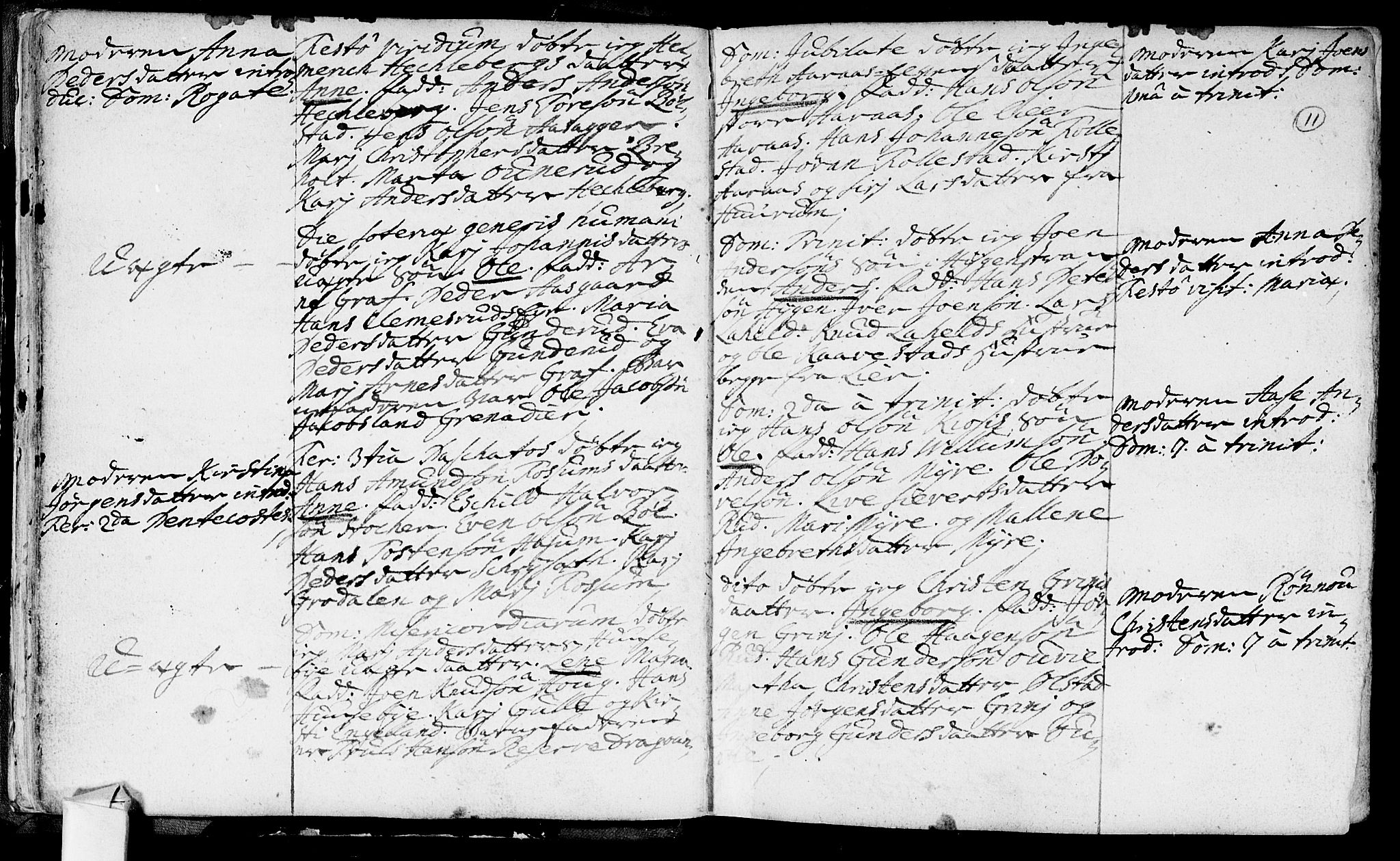 Røyken kirkebøker, SAKO/A-241/F/Fa/L0002: Ministerialbok nr. 2, 1731-1782, s. 11