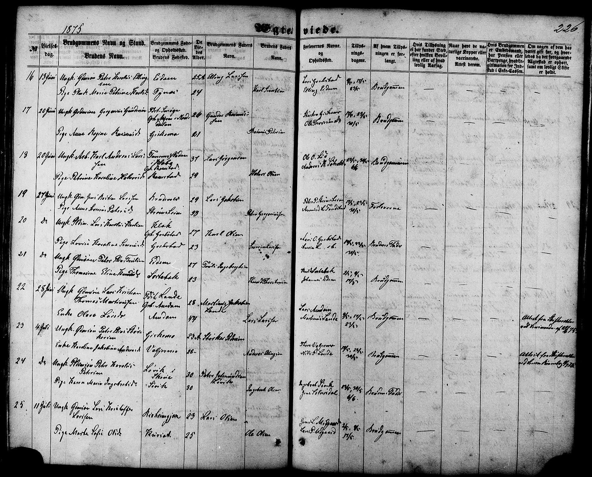 Ministerialprotokoller, klokkerbøker og fødselsregistre - Møre og Romsdal, AV/SAT-A-1454/522/L0314: Ministerialbok nr. 522A09, 1863-1877, s. 226