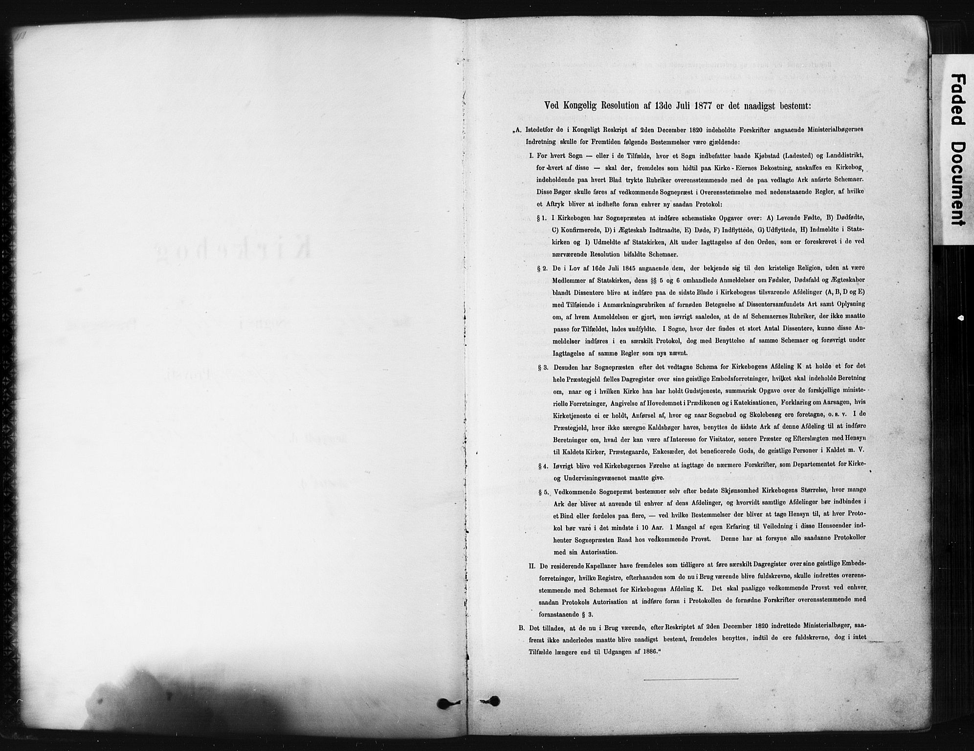 Hof kirkebøker, SAKO/A-64/G/Ga/L0004: Klokkerbok nr. I 4, 1878-1930, s. 1
