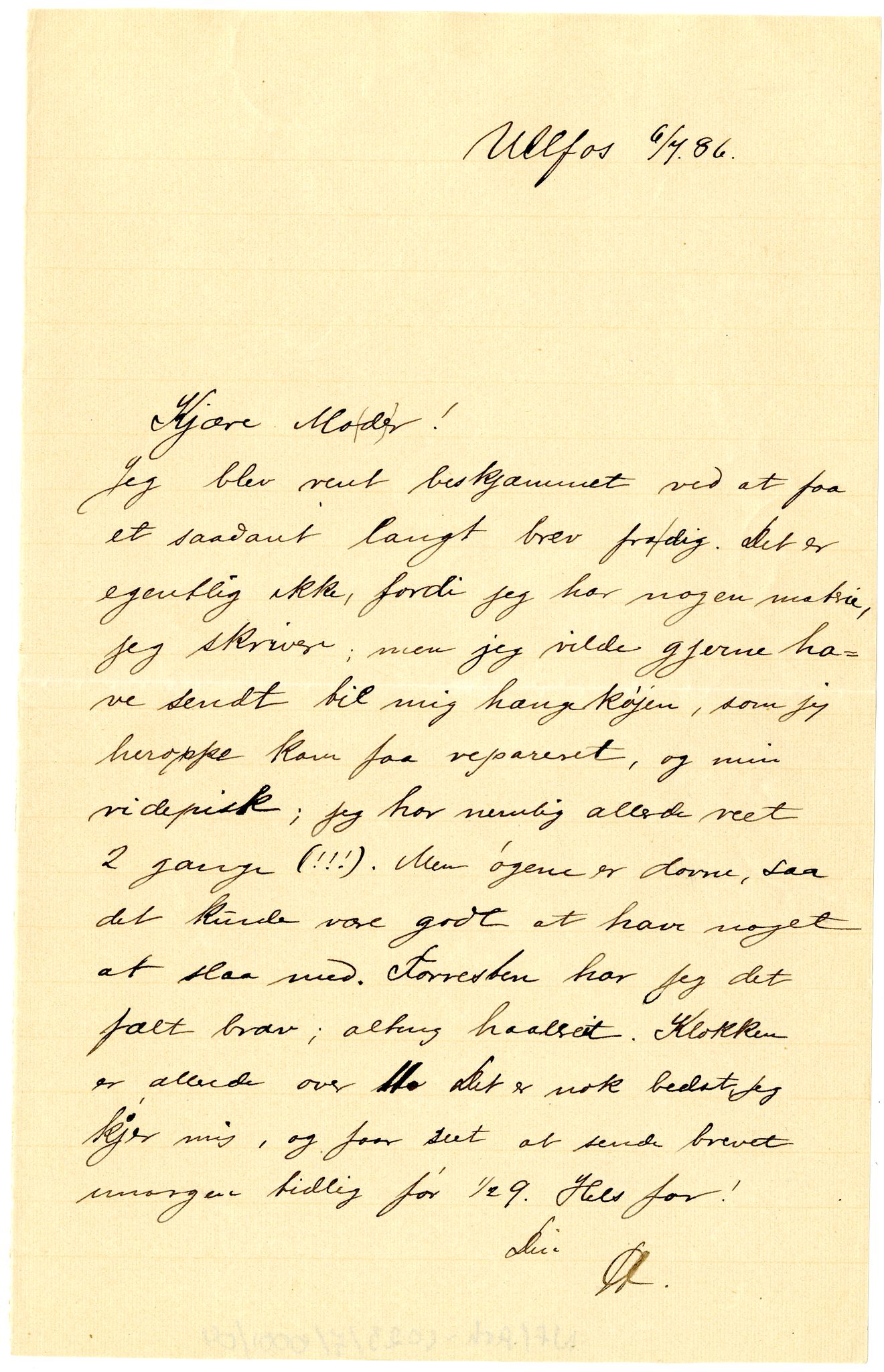 Diderik Maria Aalls brevsamling, NF/Ark-1023/F/L0001: D.M. Aalls brevsamling. A - B, 1738-1889, s. 204