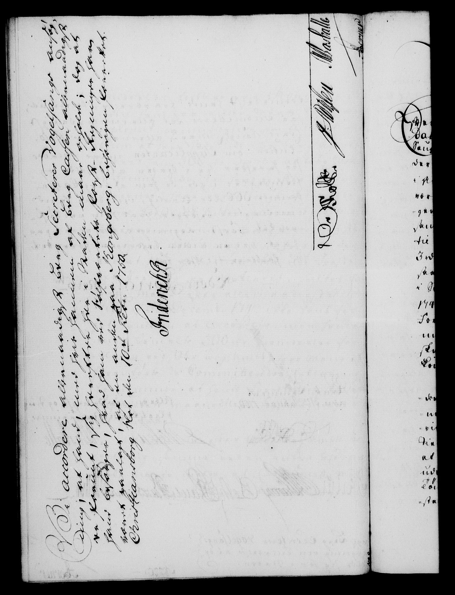 Rentekammeret, Kammerkanselliet, RA/EA-3111/G/Gf/Gfa/L0032: Norsk relasjons- og resolusjonsprotokoll (merket RK 52.32), 1750, s. 85