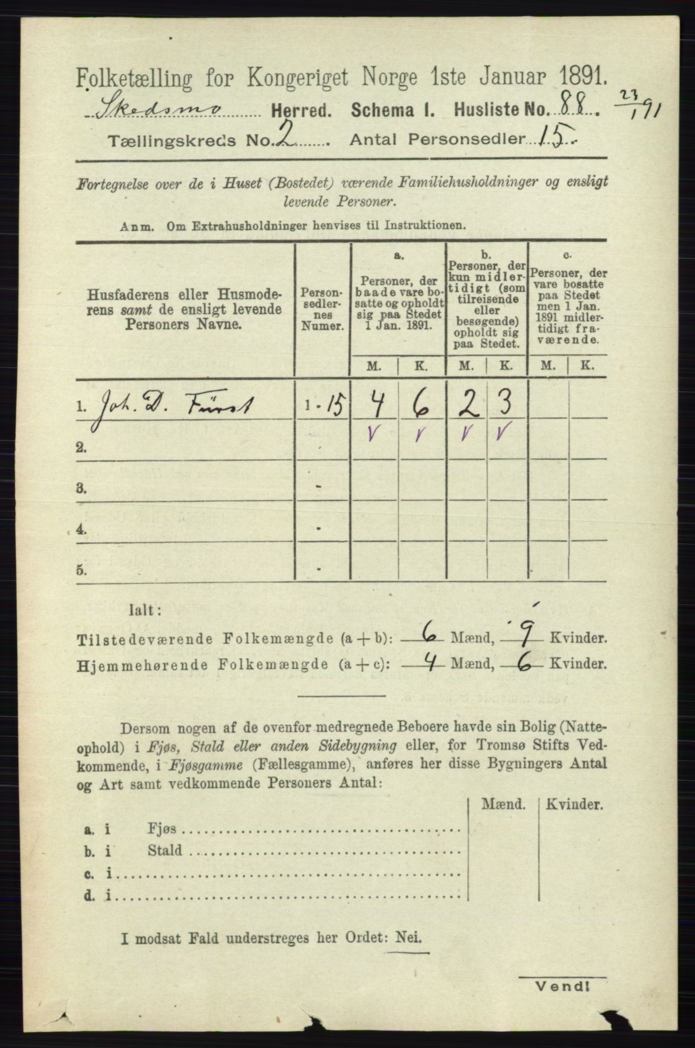 RA, Folketelling 1891 for 0231 Skedsmo herred, 1891, s. 599