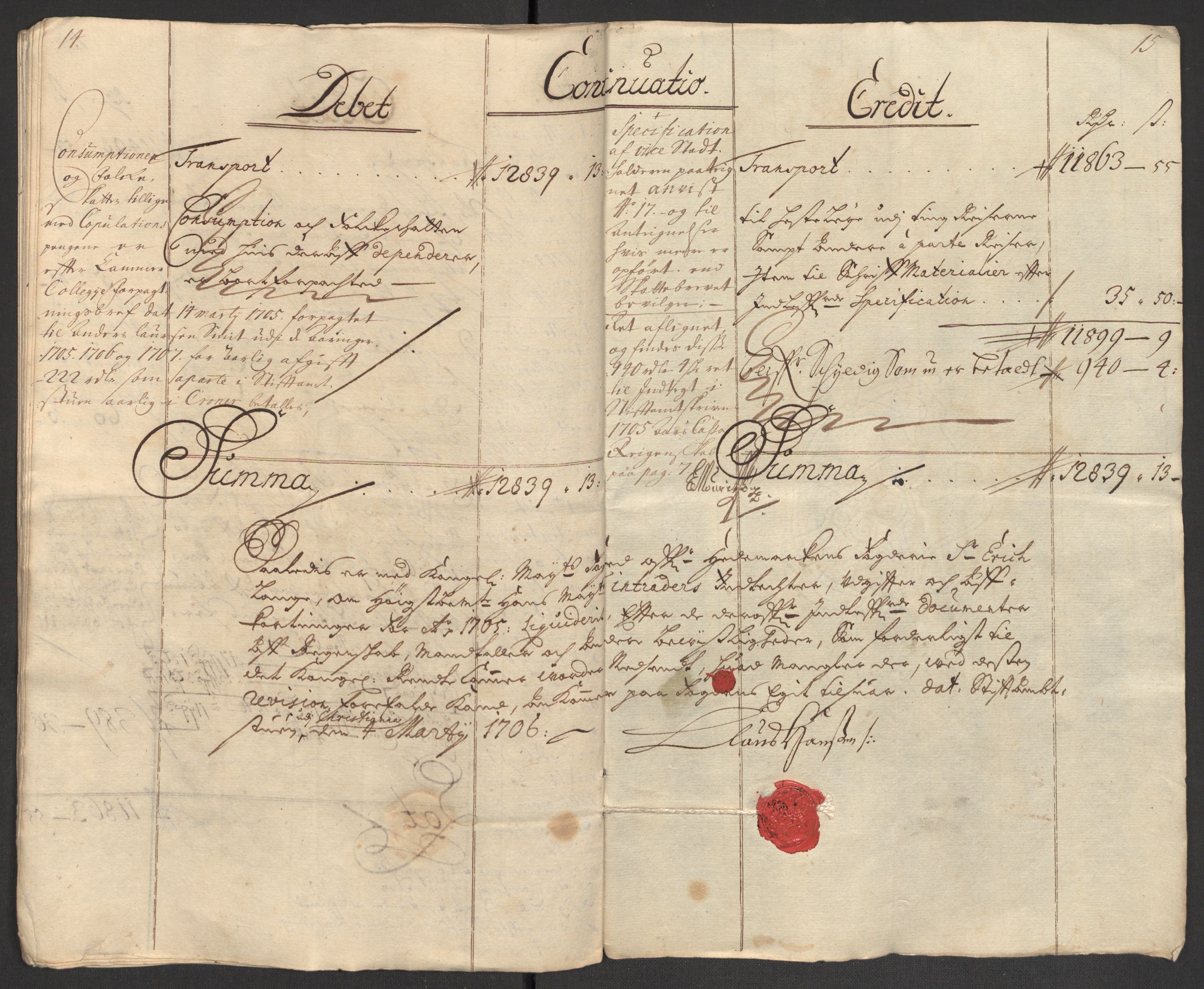 Rentekammeret inntil 1814, Reviderte regnskaper, Fogderegnskap, RA/EA-4092/R16/L1042: Fogderegnskap Hedmark, 1705, s. 27