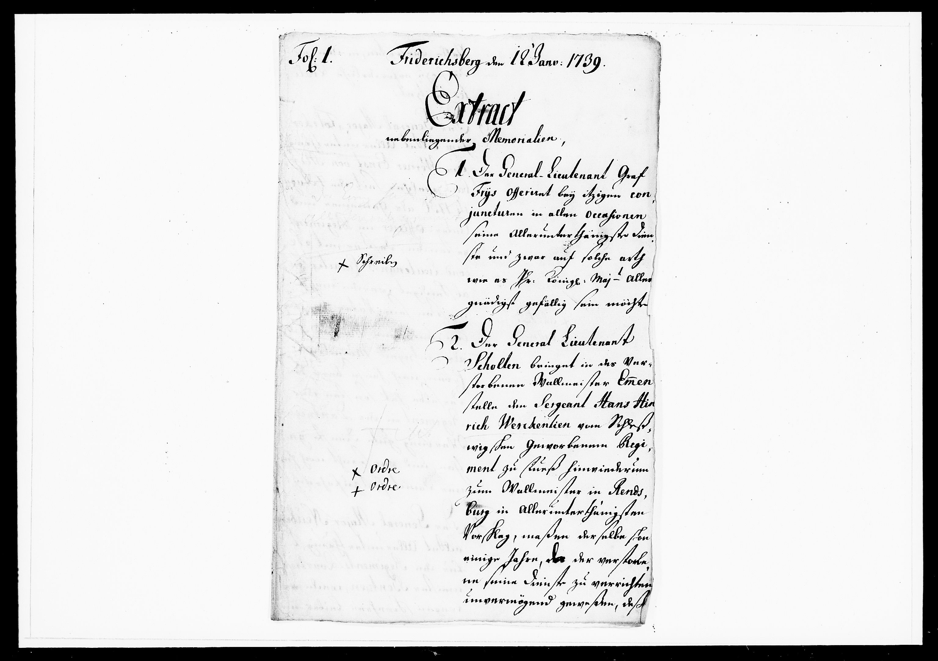 Krigskollegiet, Krigskancelliet, DRA/A-0006/-/1151-1156: Refererede sager, 1739, s. 9