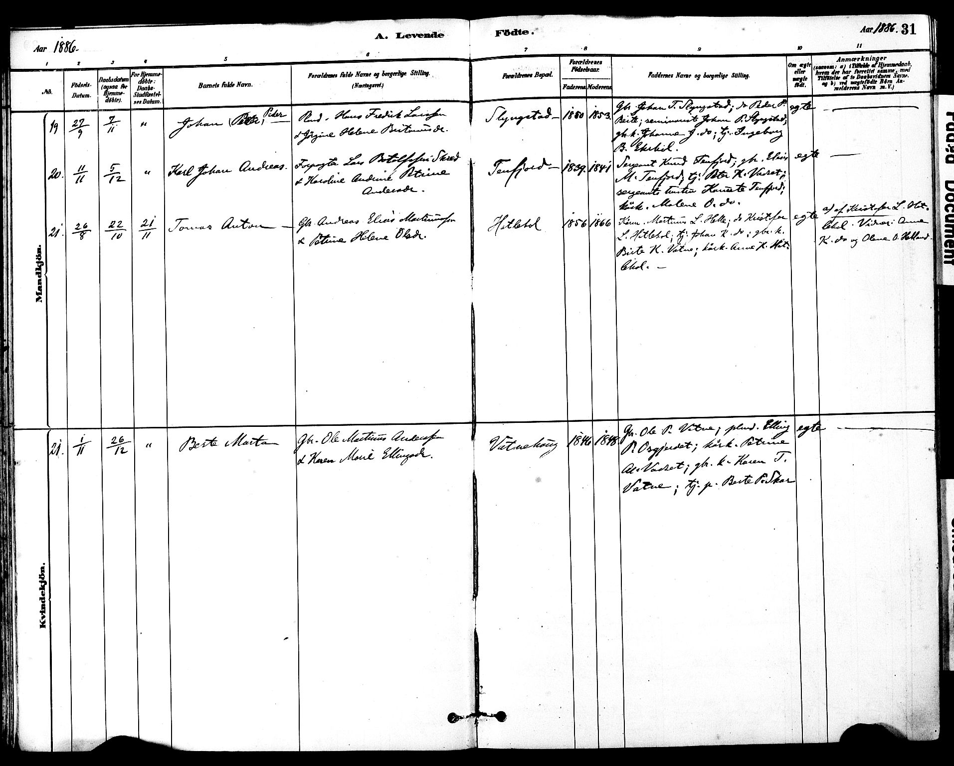 Ministerialprotokoller, klokkerbøker og fødselsregistre - Møre og Romsdal, AV/SAT-A-1454/525/L0374: Ministerialbok nr. 525A04, 1880-1899, s. 31