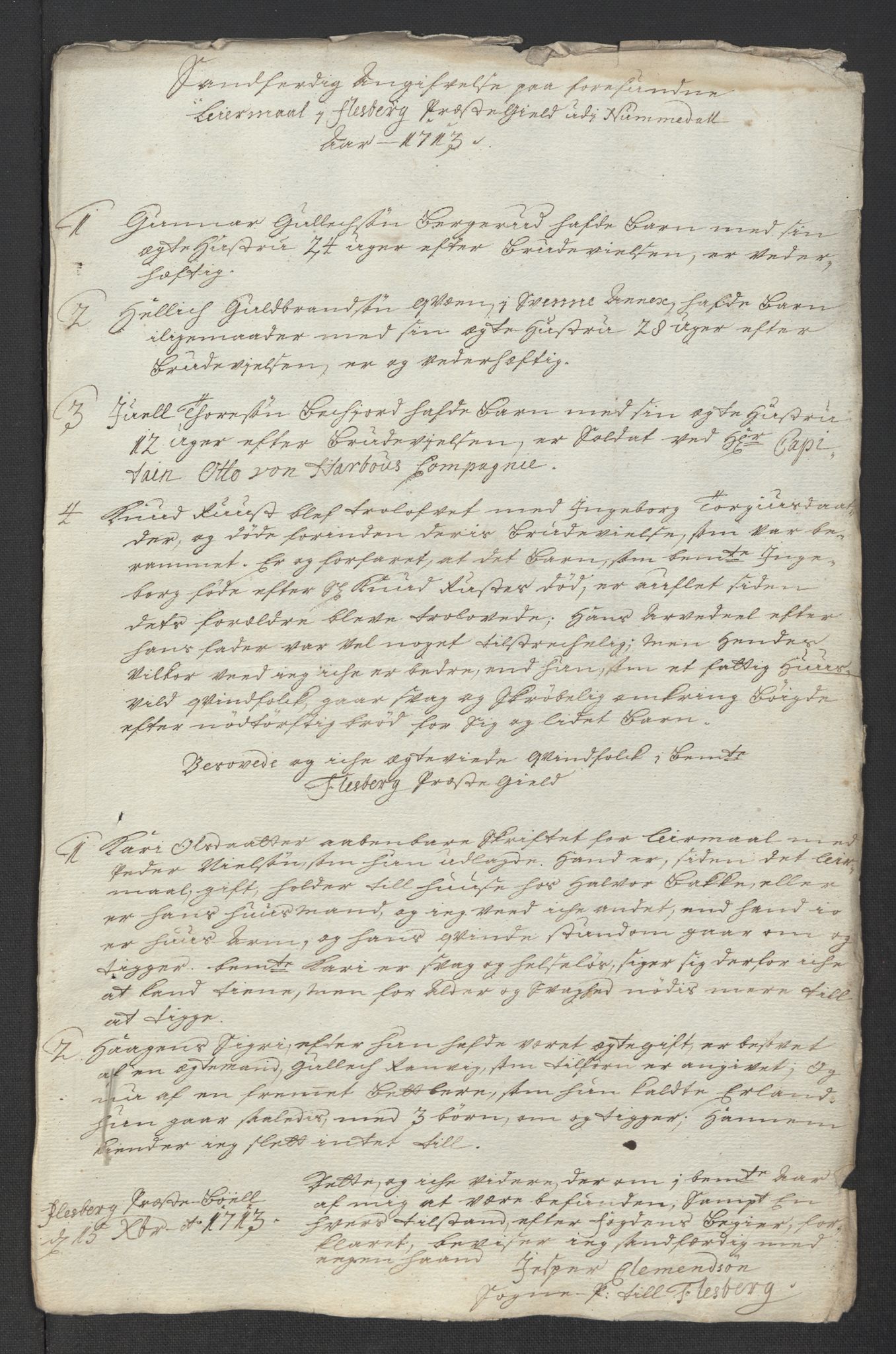 Rentekammeret inntil 1814, Reviderte regnskaper, Fogderegnskap, AV/RA-EA-4092/R24/L1588: Fogderegnskap Numedal og Sandsvær, 1713, s. 285