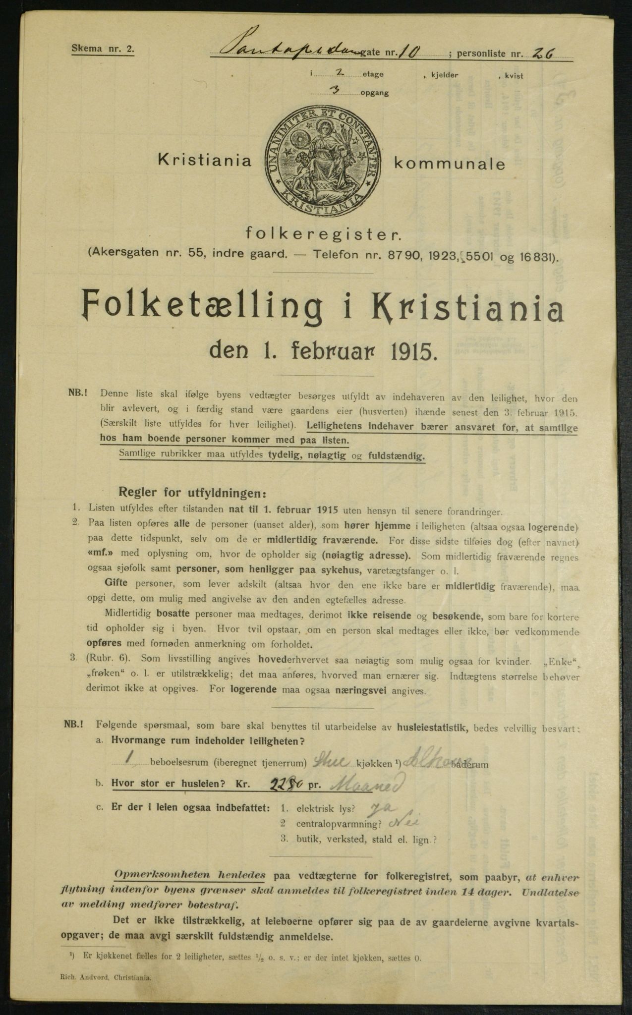 OBA, Kommunal folketelling 1.2.1915 for Kristiania, 1915, s. 80347