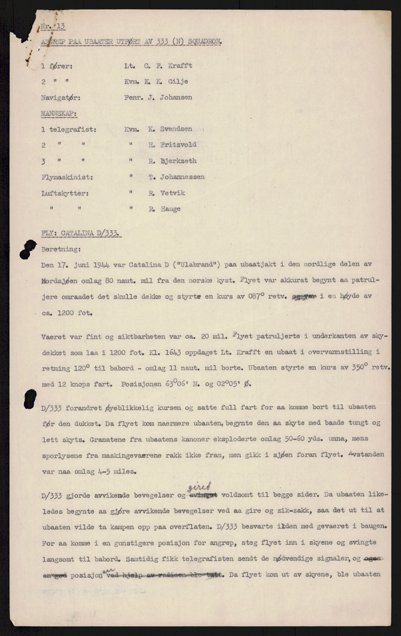 Forsvaret, 333 Skvadron, AV/RA-RAFA-2003/1/Da/L0038: --, 1941-1970, s. 398