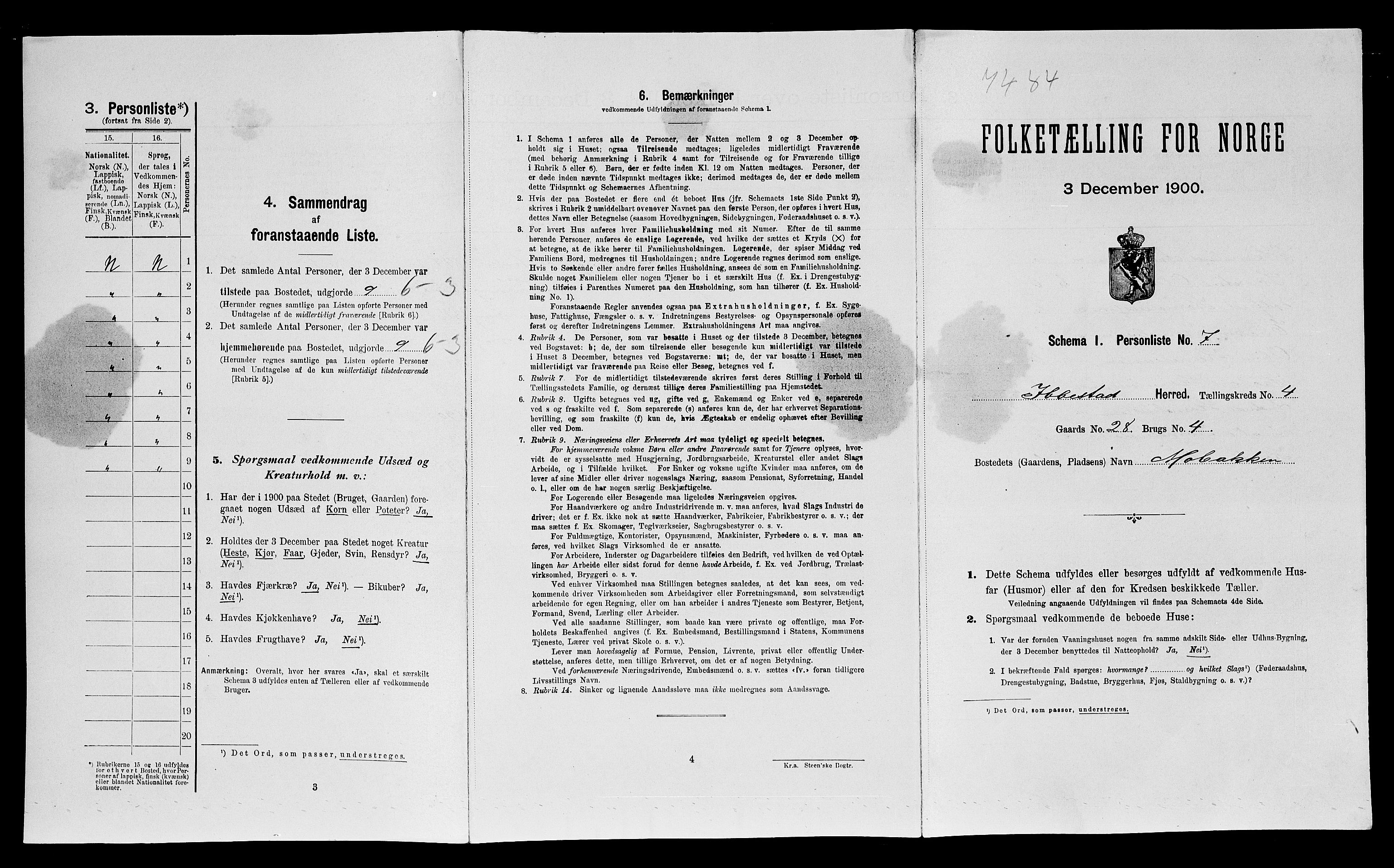 SATØ, Folketelling 1900 for 1917 Ibestad herred, 1900, s. 614