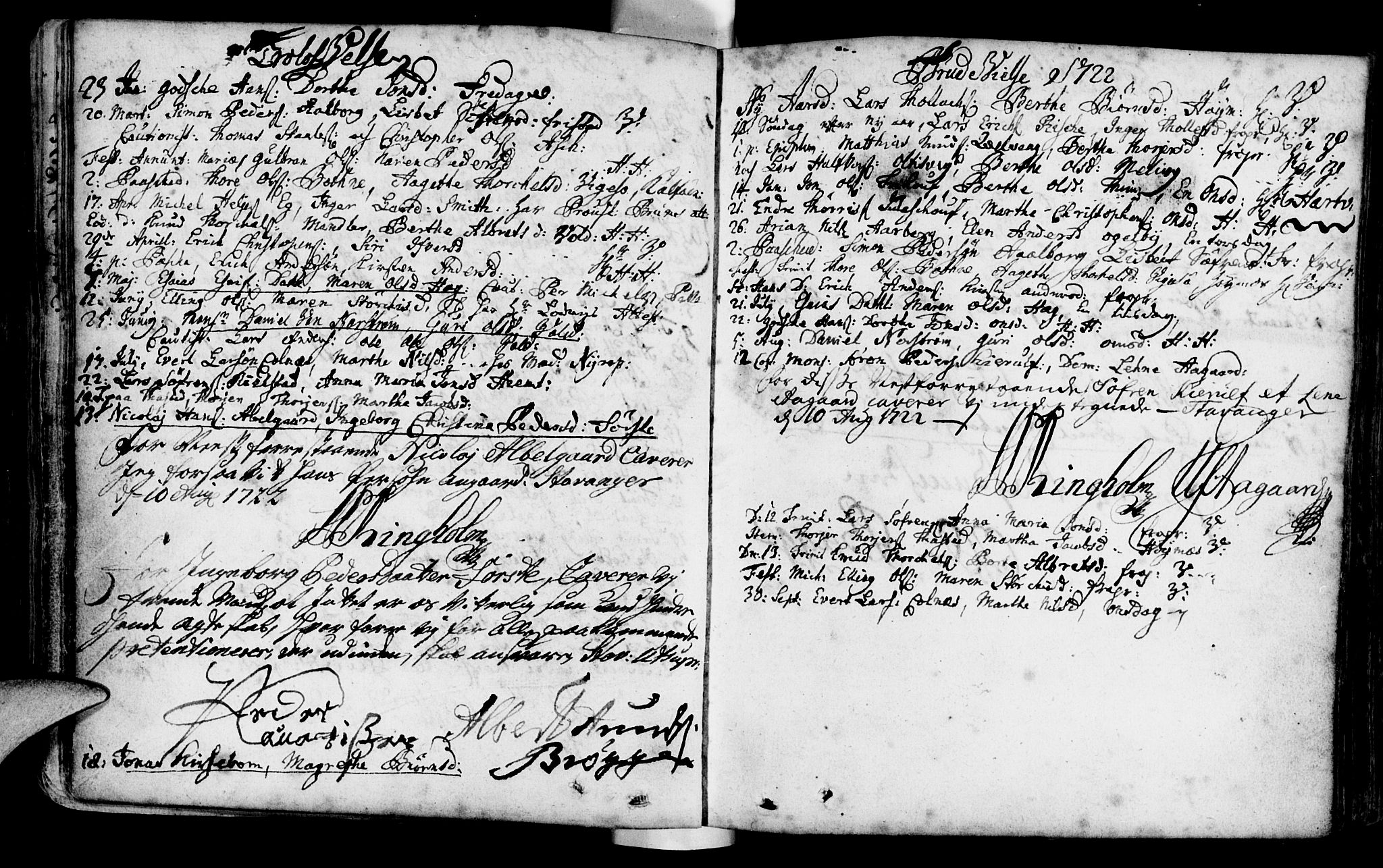 Domkirken sokneprestkontor, AV/SAST-A-101812/001/30/30BA/L0001: Ministerialbok nr. A 1 /1, 1688-1727