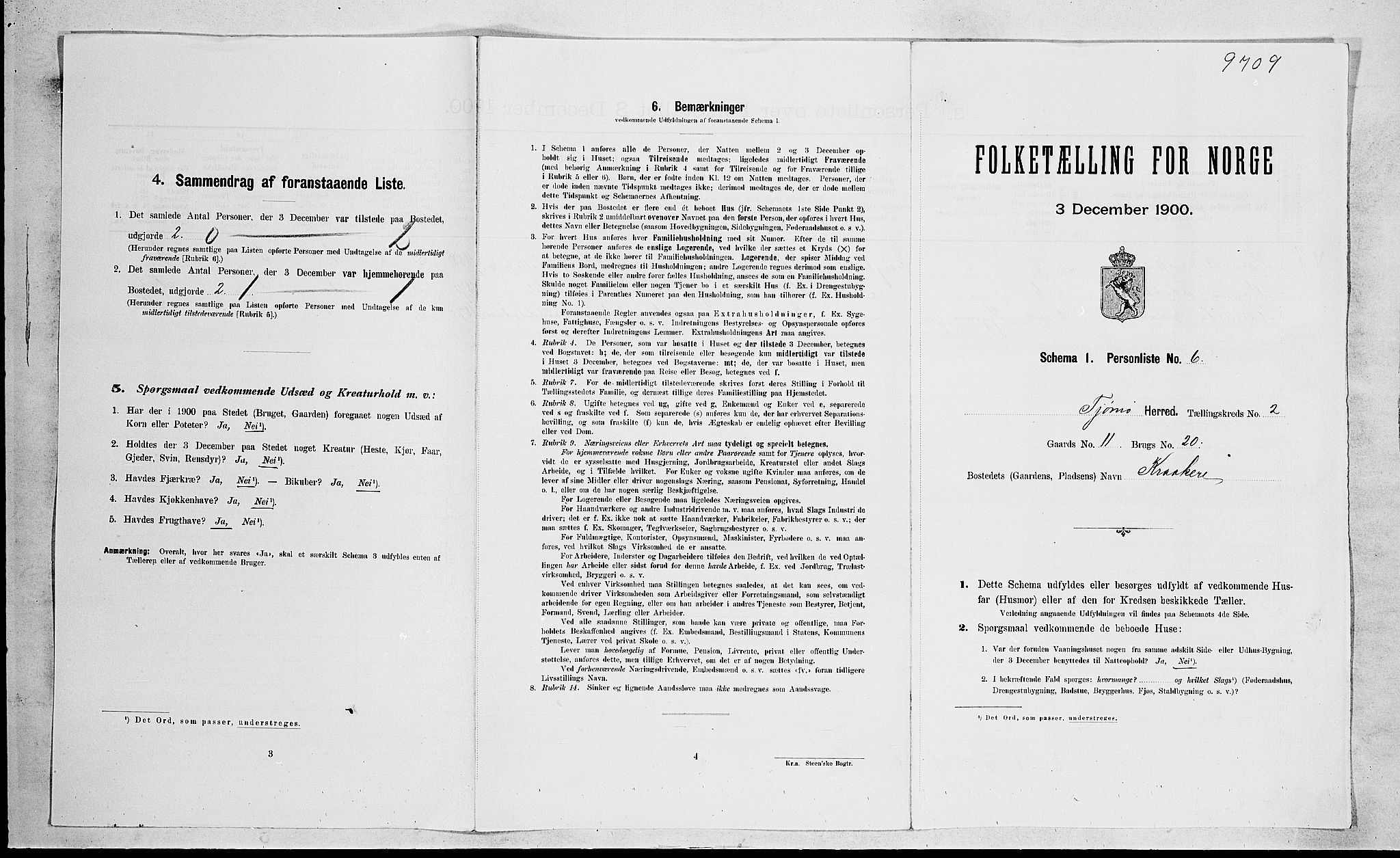 RA, Folketelling 1900 for 0723 Tjøme herred, 1900, s. 256