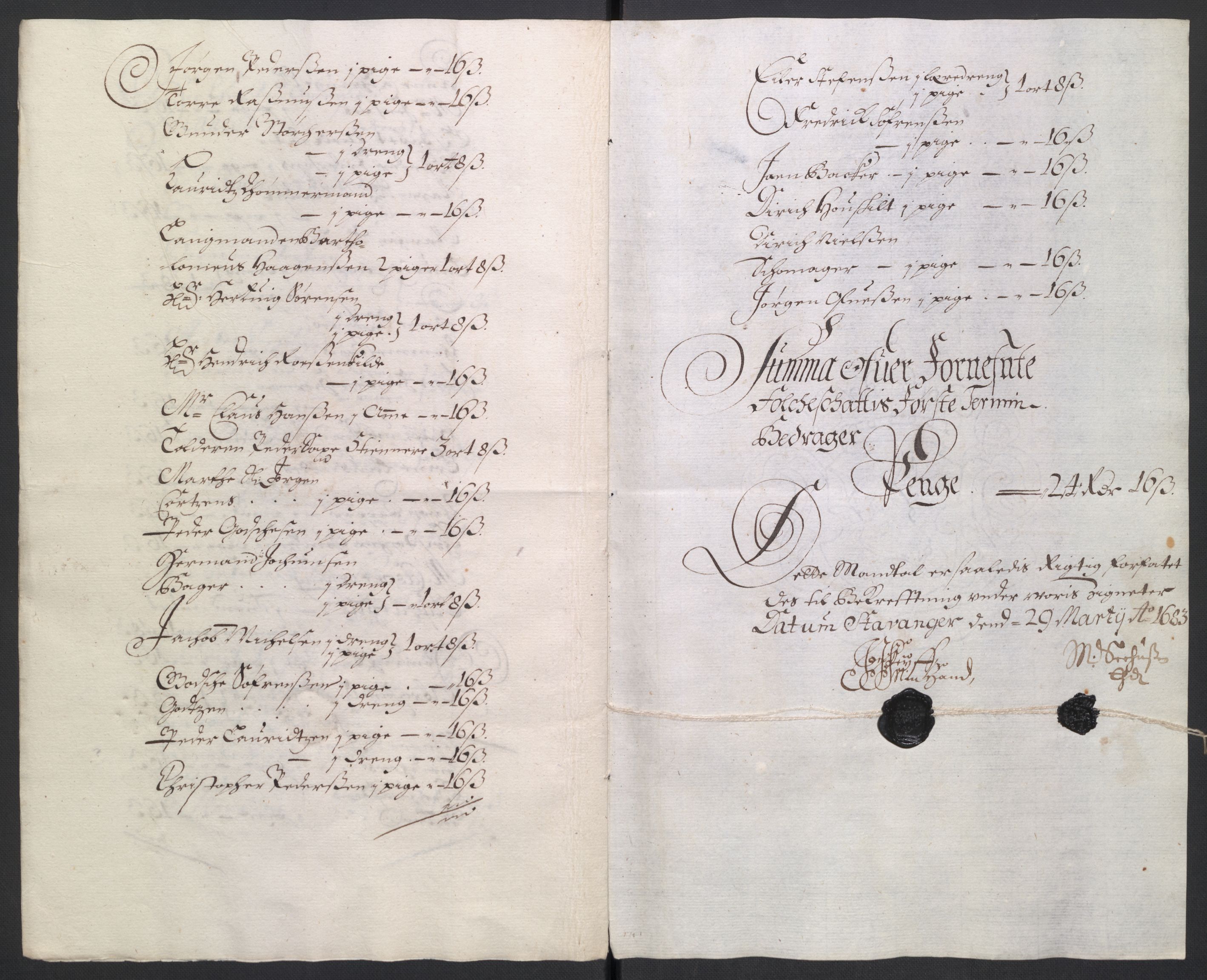 Rentekammeret inntil 1814, Reviderte regnskaper, Byregnskaper, AV/RA-EA-4066/R/Ro/L0301: [O3] Kontribusjonsregnskap, 1679-1684, s. 153