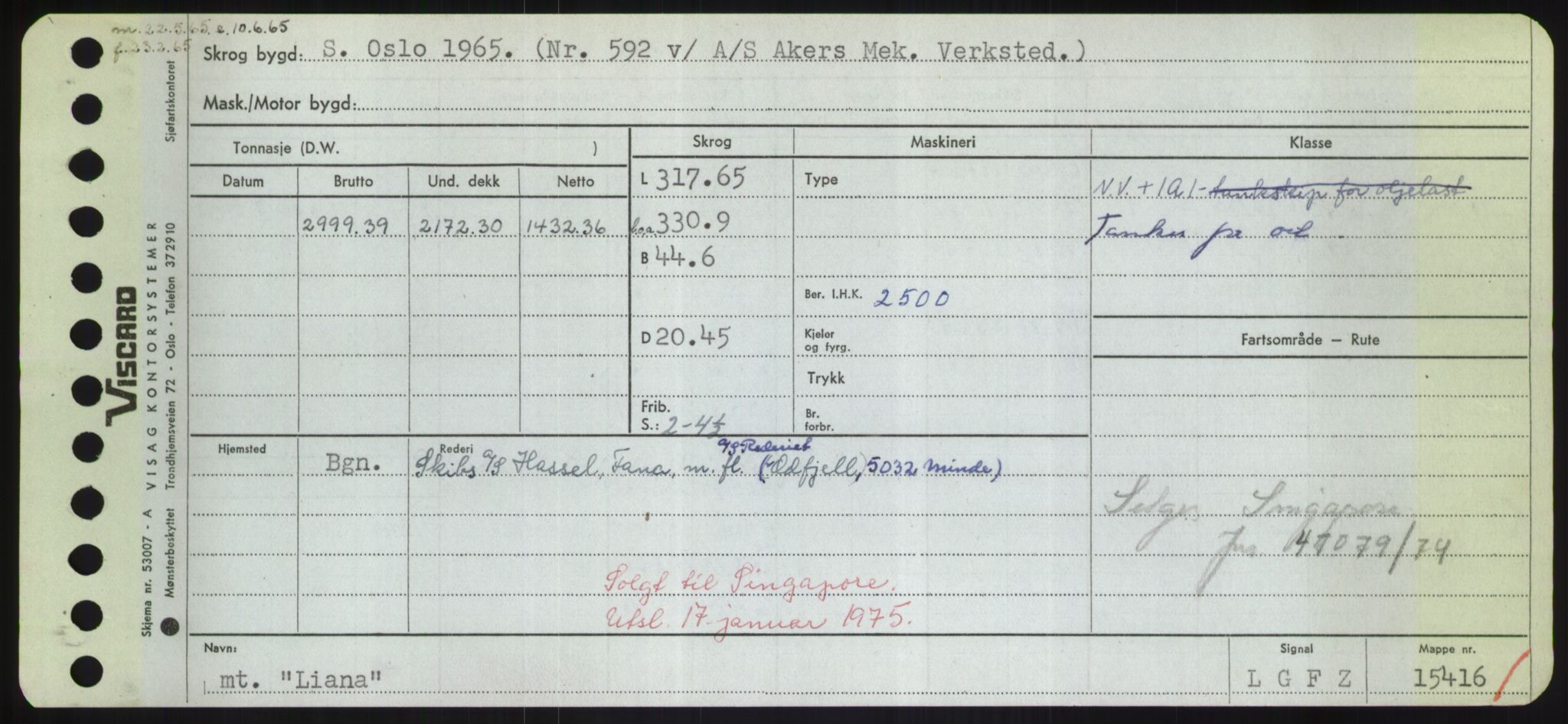 Sjøfartsdirektoratet med forløpere, Skipsmålingen, AV/RA-S-1627/H/Hd/L0023: Fartøy, Lia-Løv, s. 1