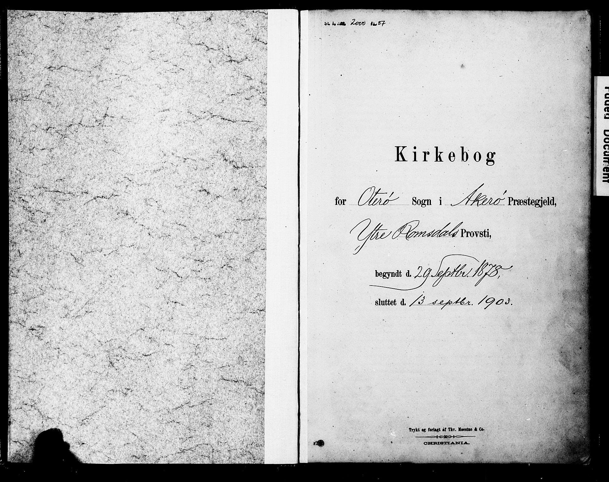 Ministerialprotokoller, klokkerbøker og fødselsregistre - Møre og Romsdal, SAT/A-1454/563/L0736: Ministerialbok nr. 563A01, 1878-1903