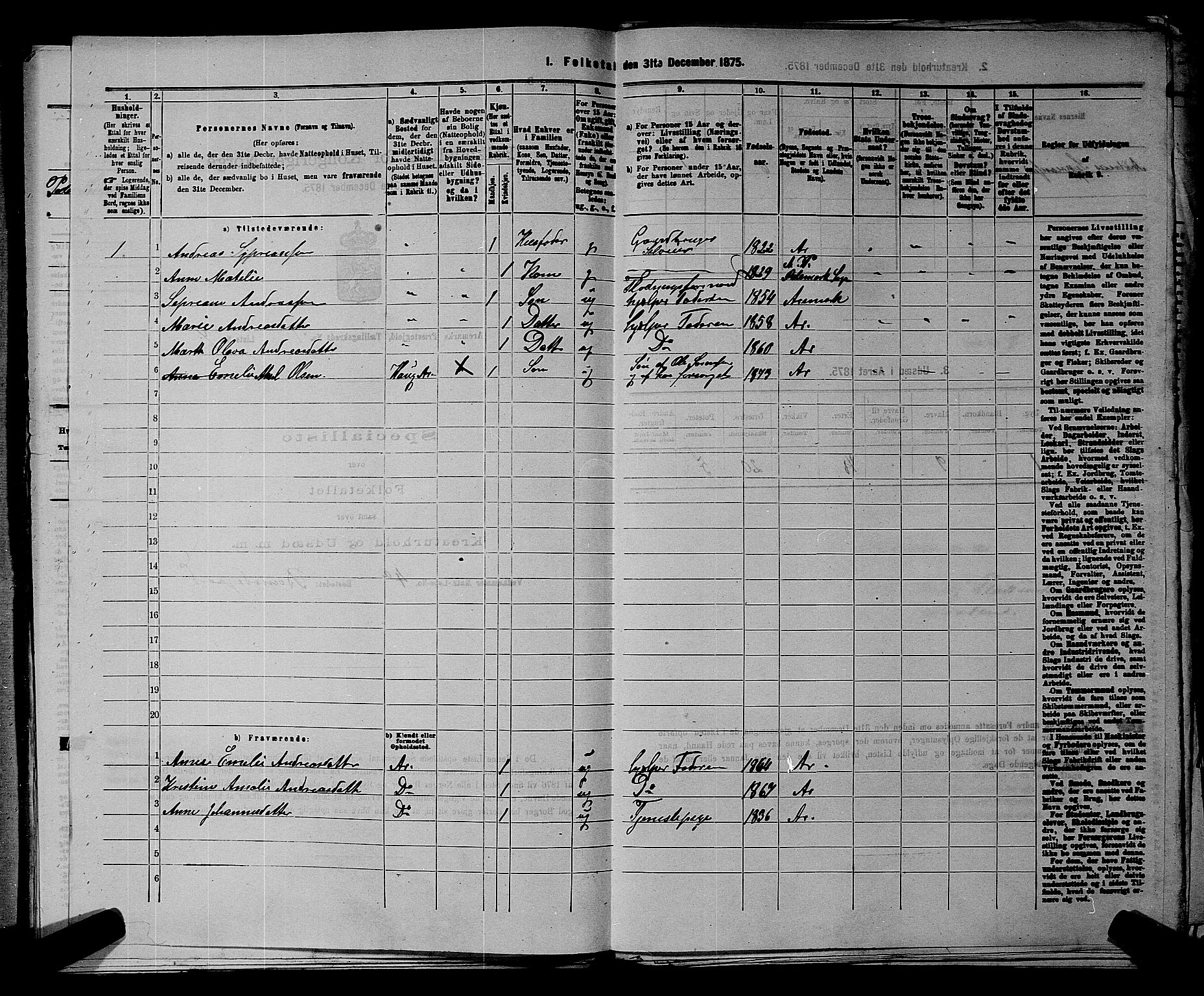 RA, Folketelling 1875 for 0118P Aremark prestegjeld, 1875, s. 77