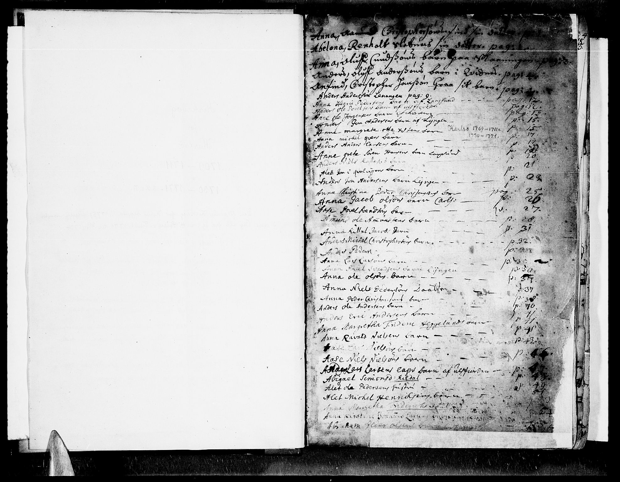 Tromsø sokneprestkontor/stiftsprosti/domprosti, AV/SATØ-S-1343/G/Ga/L0001kirke: Ministerialbok nr. 1, 1709-1771