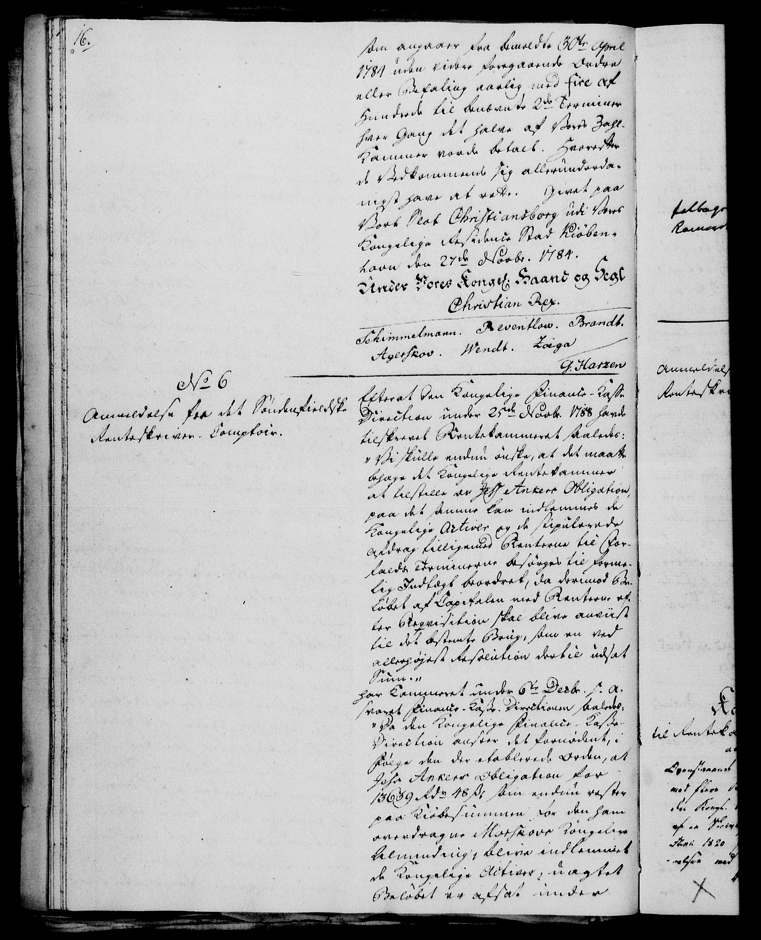 Rentekammeret, Kammerkanselliet, RA/EA-3111/G/Gh/Ghc/L0001: Norsk-islandsk obligasjonsprotokoll (merket RK 53.38), 1780-1812, s. 16