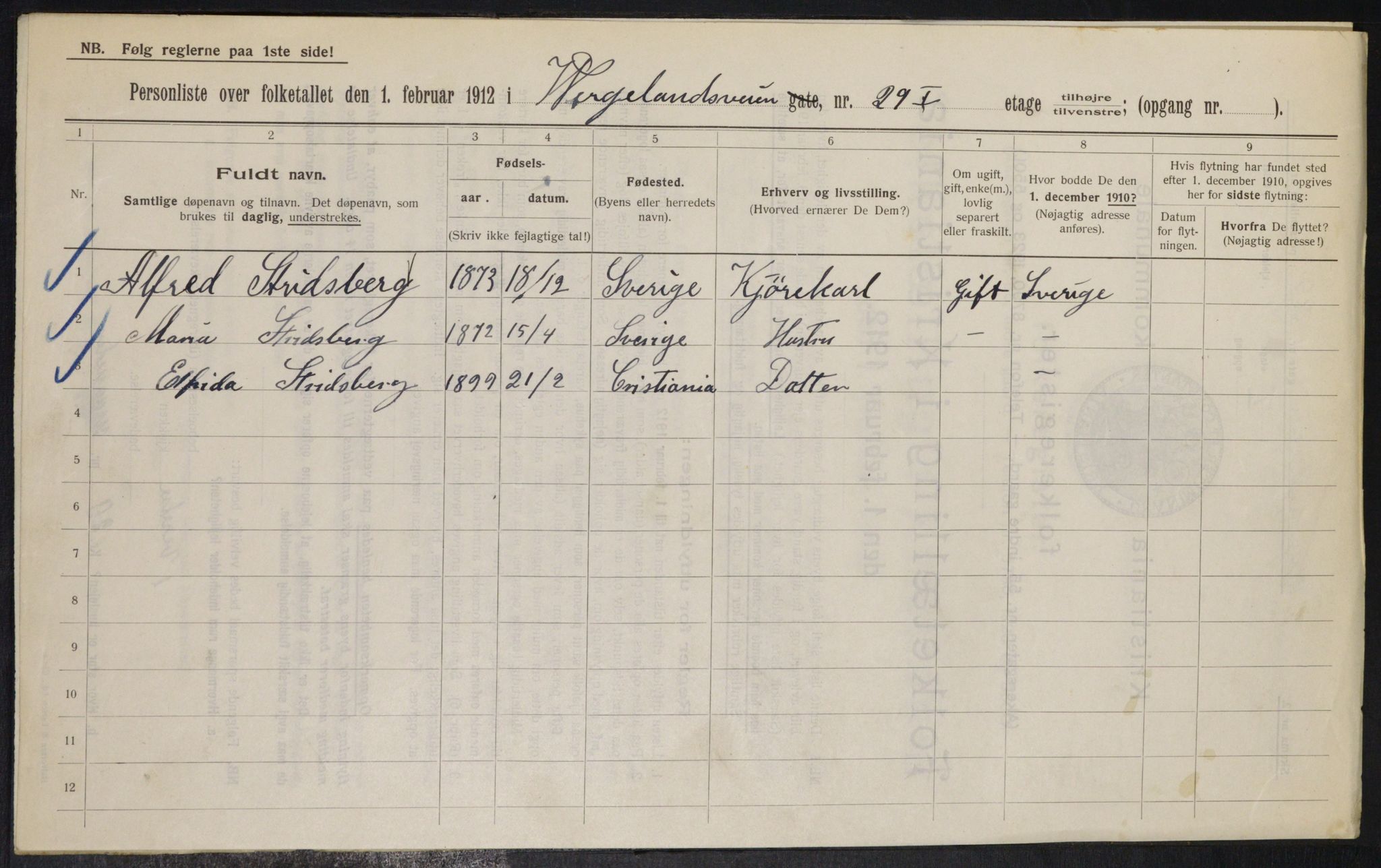 OBA, Kommunal folketelling 1.2.1912 for Kristiania, 1912, s. 127871