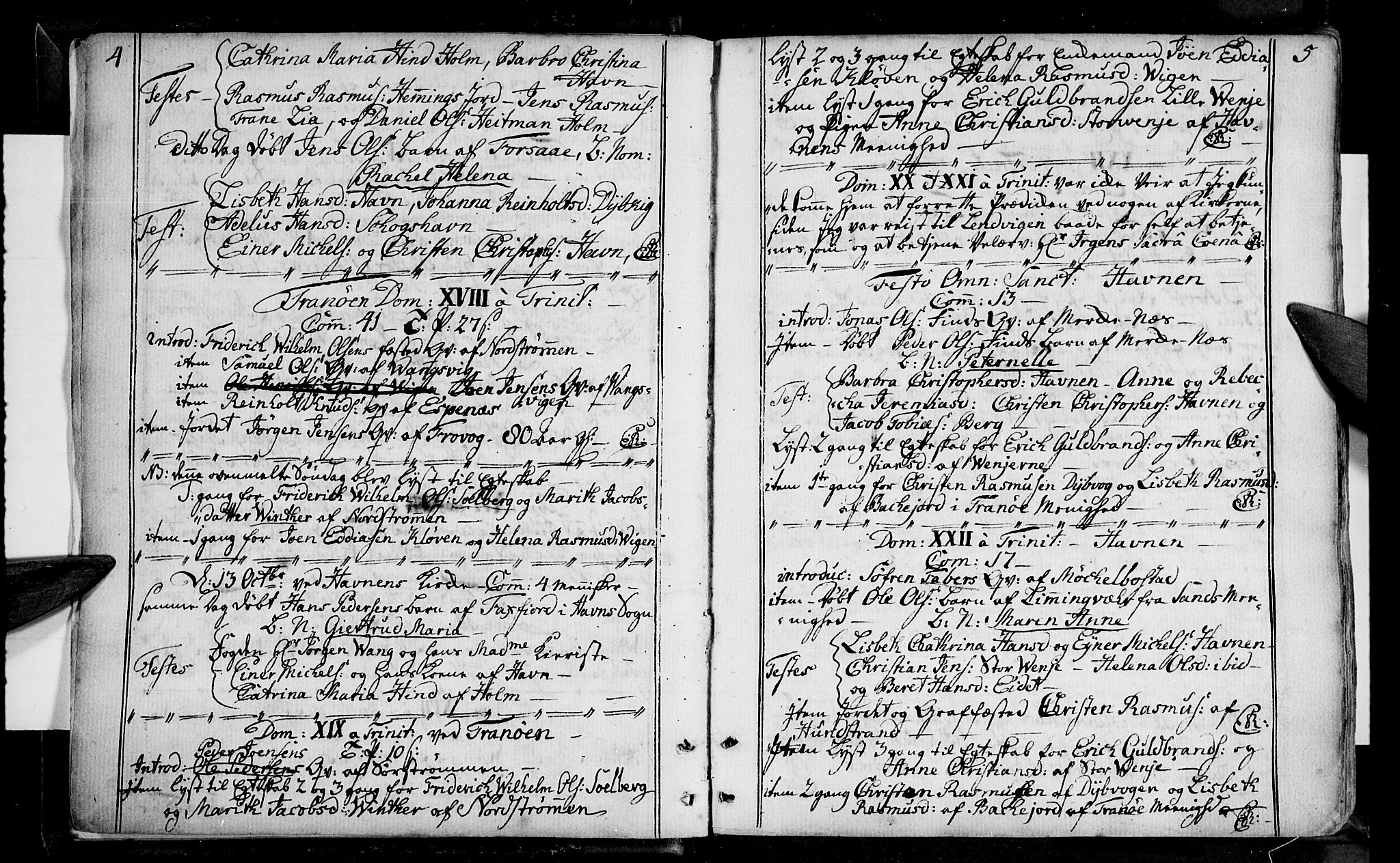 Tranøy sokneprestkontor, AV/SATØ-S-1313/I/Ia/Iaa/L0001kirke: Ministerialbok nr. 1, 1757-1773, s. 4-5