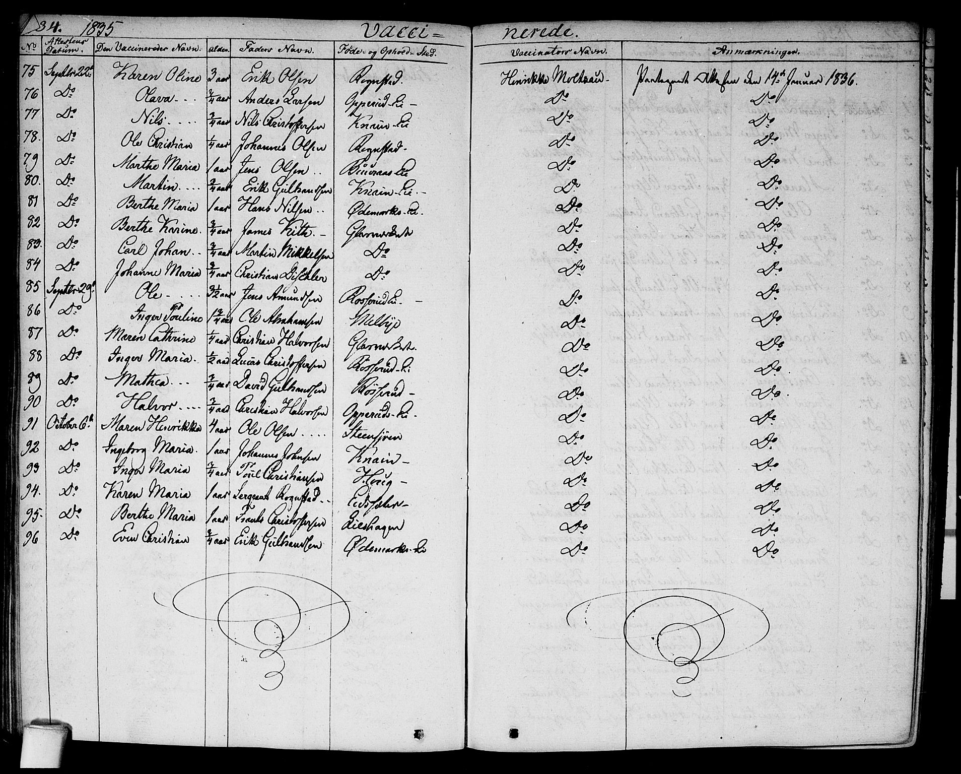 Hurdal prestekontor Kirkebøker, AV/SAO-A-10889/F/Fa/L0004: Ministerialbok nr. I 4, 1828-1845, s. 234