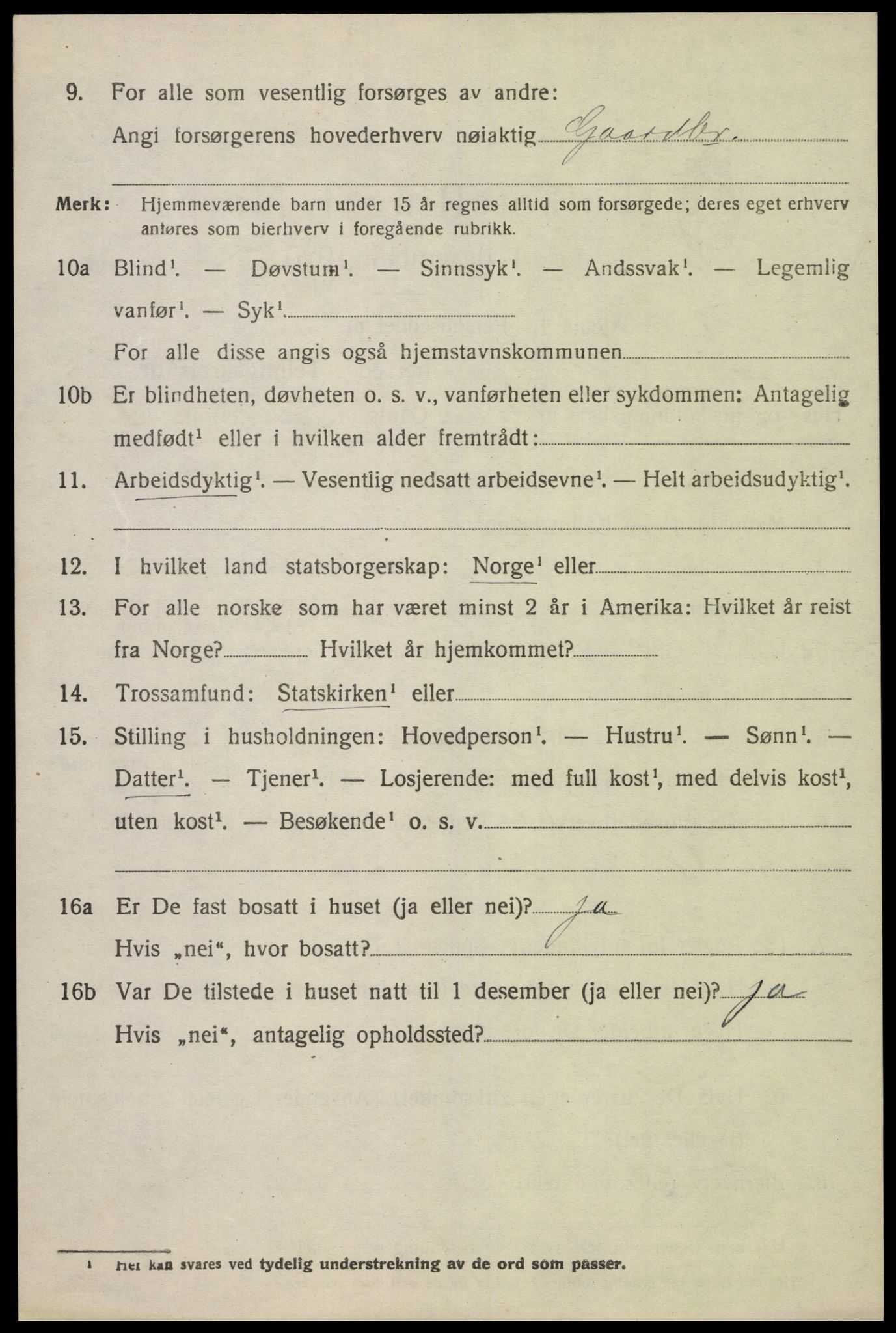 SAK, Folketelling 1920 for 1025 Grindheim herred, 1920, s. 1380