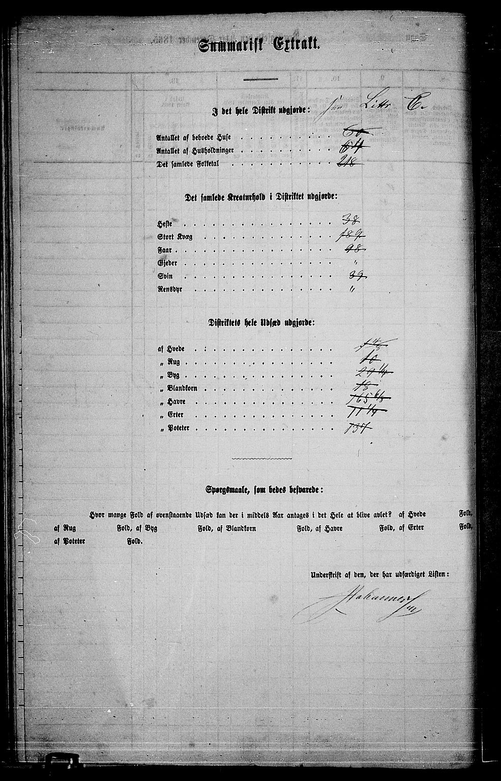 RA, Folketelling 1865 for 0237P Eidsvoll prestegjeld, 1865, s. 196