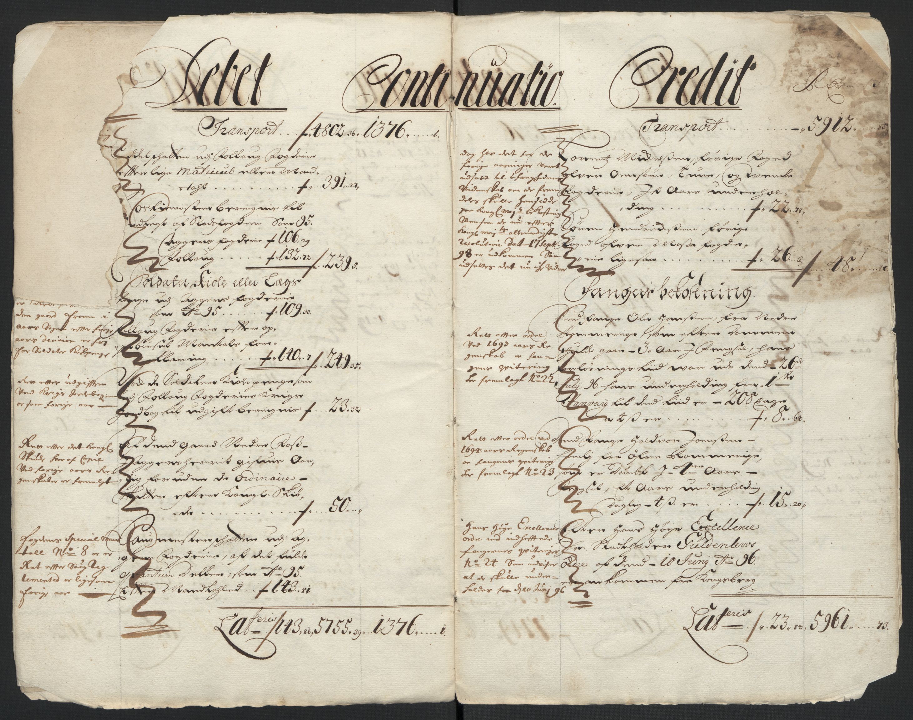 Rentekammeret inntil 1814, Reviderte regnskaper, Fogderegnskap, AV/RA-EA-4092/R10/L0440: Fogderegnskap Aker og Follo, 1696-1697, s. 24