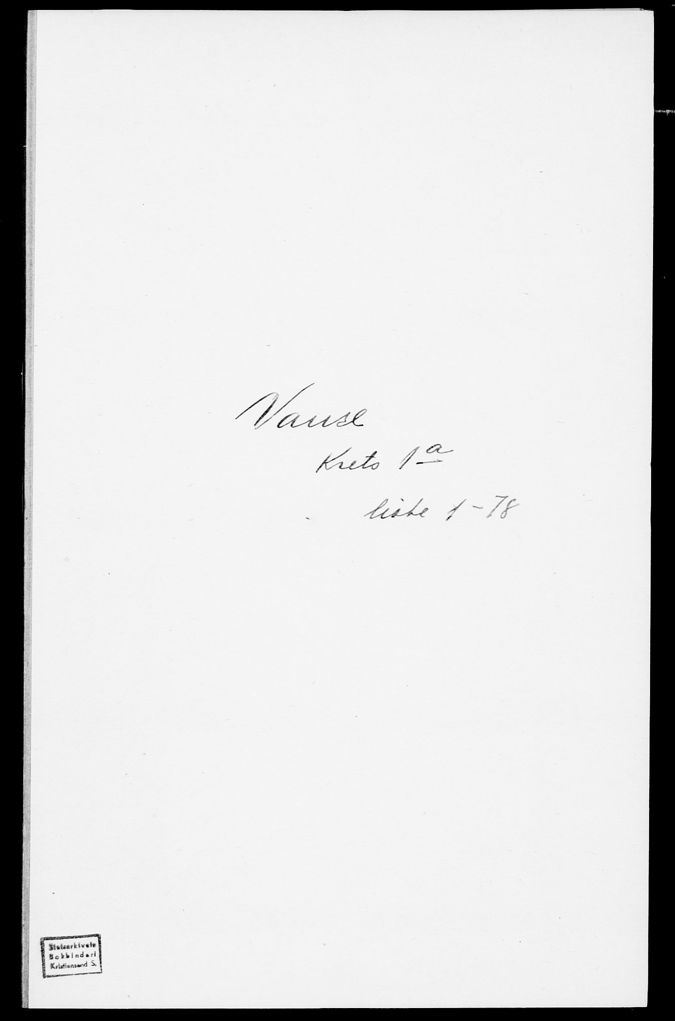 SAK, Folketelling 1875 for 1041L Vanse prestegjeld, Vanse sokn og Farsund landsokn, 1875, s. 103