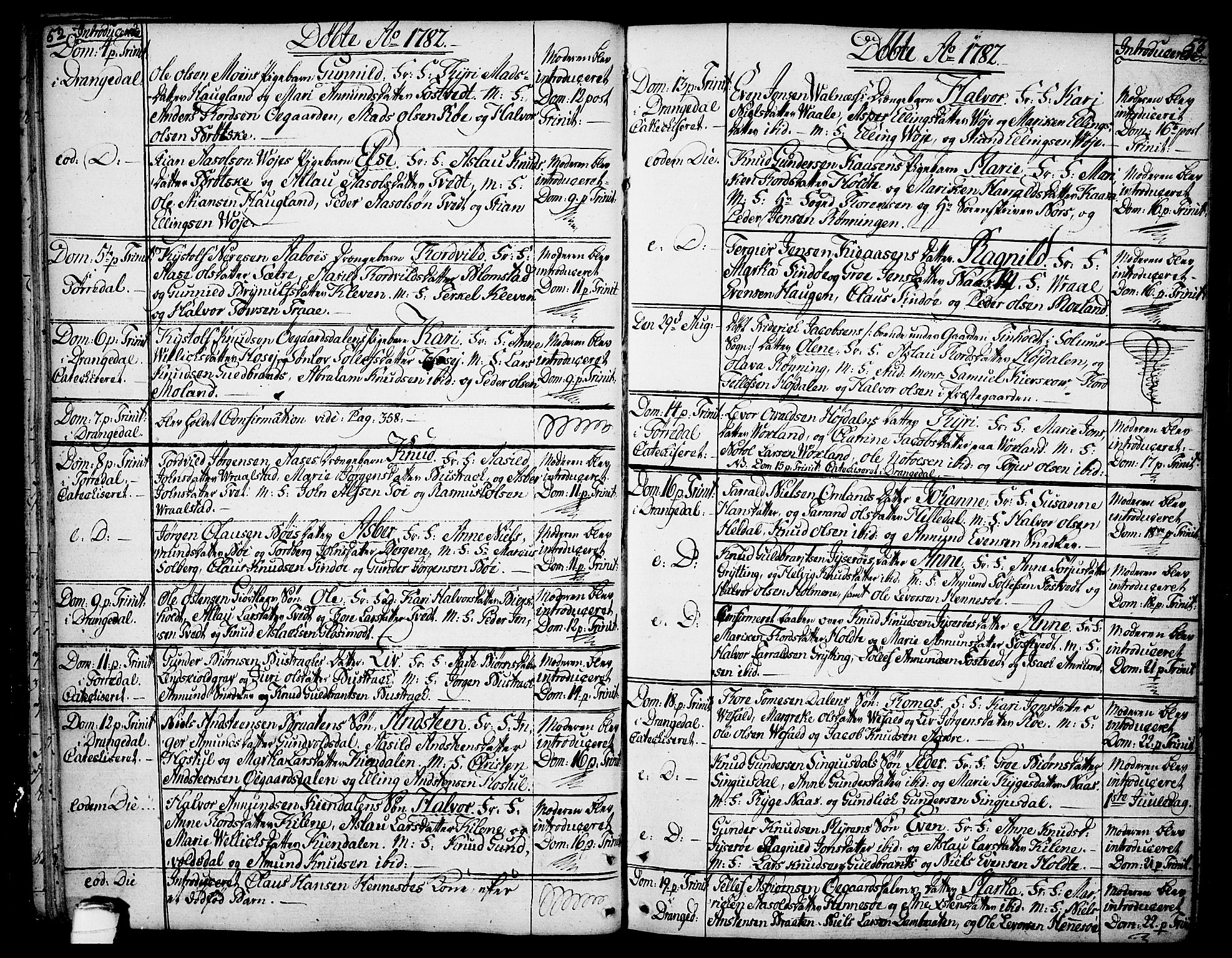 Drangedal kirkebøker, AV/SAKO-A-258/F/Fa/L0003: Ministerialbok nr. 3, 1768-1814, s. 52-53